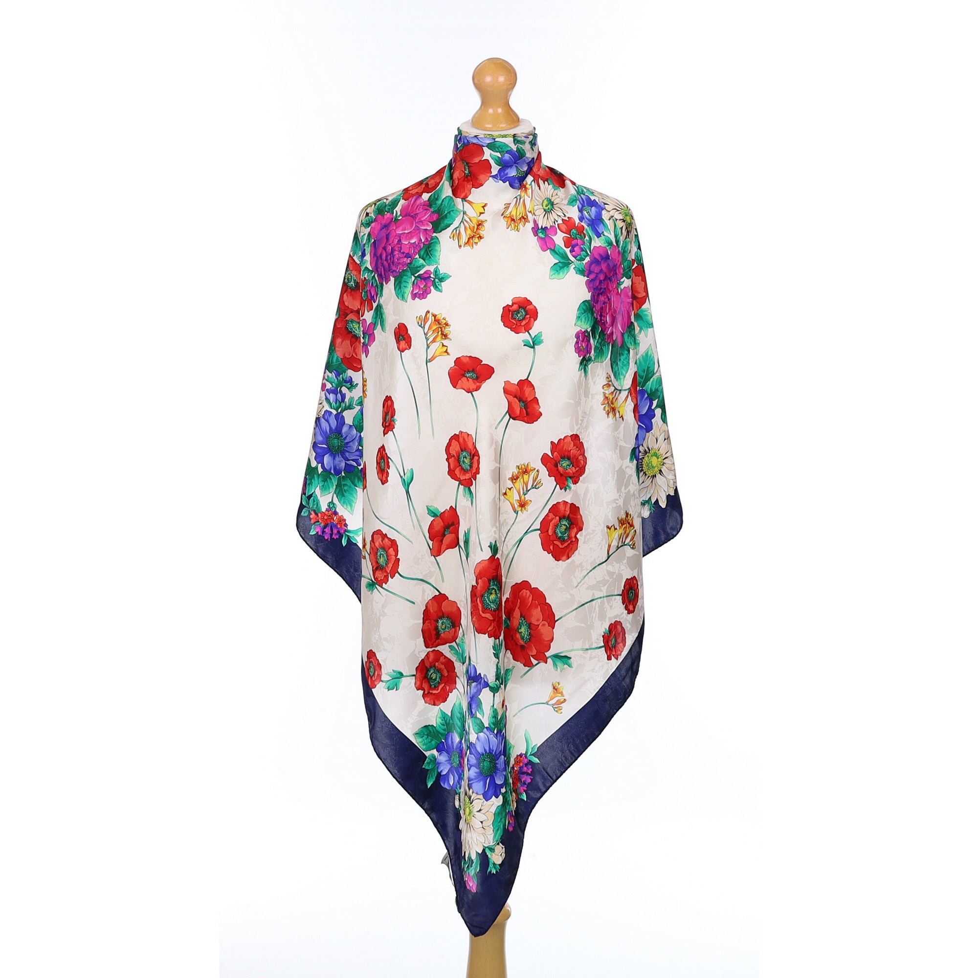 Harrods Floral Silk Scarf