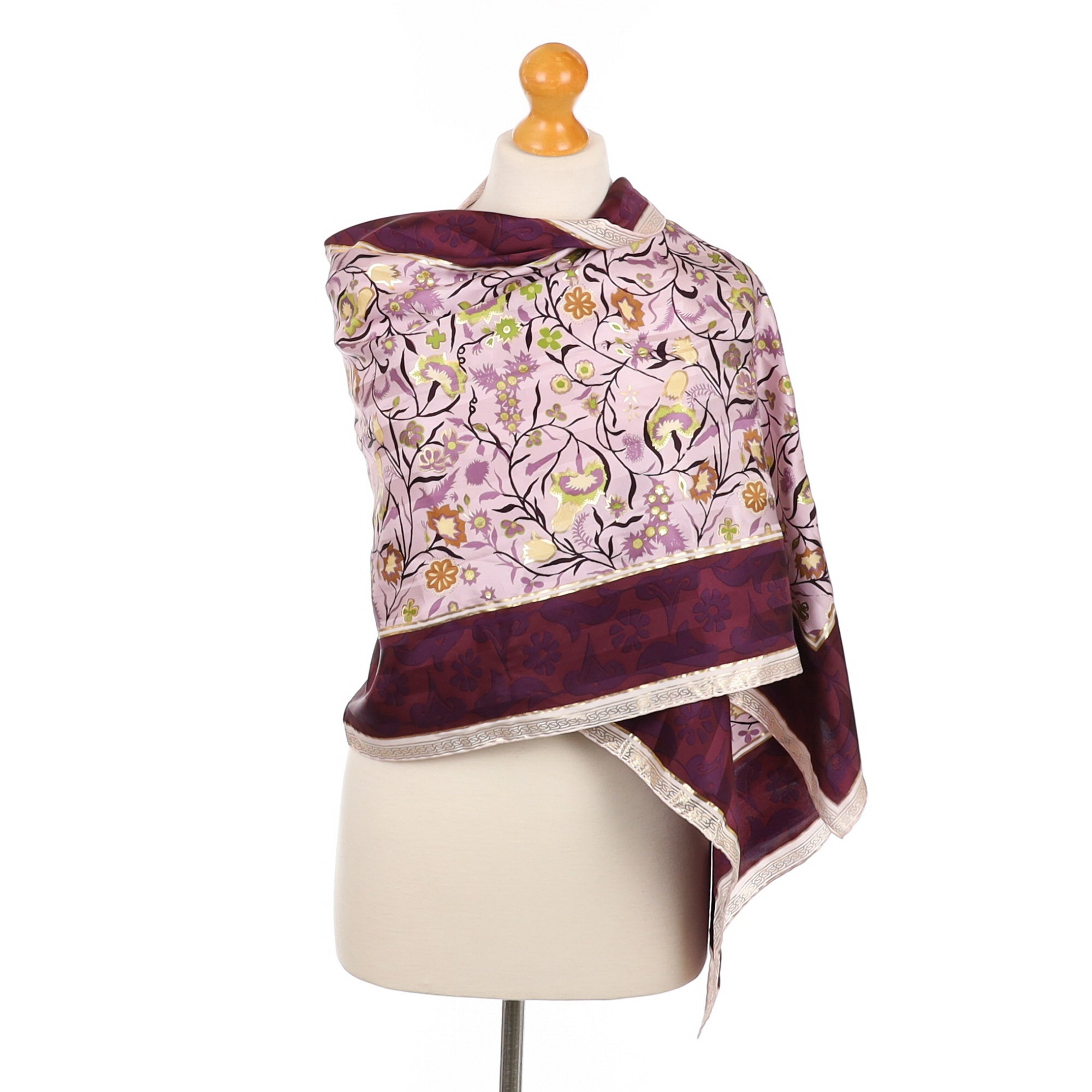 Pristine Vakko Wrap Style Silk Scarf