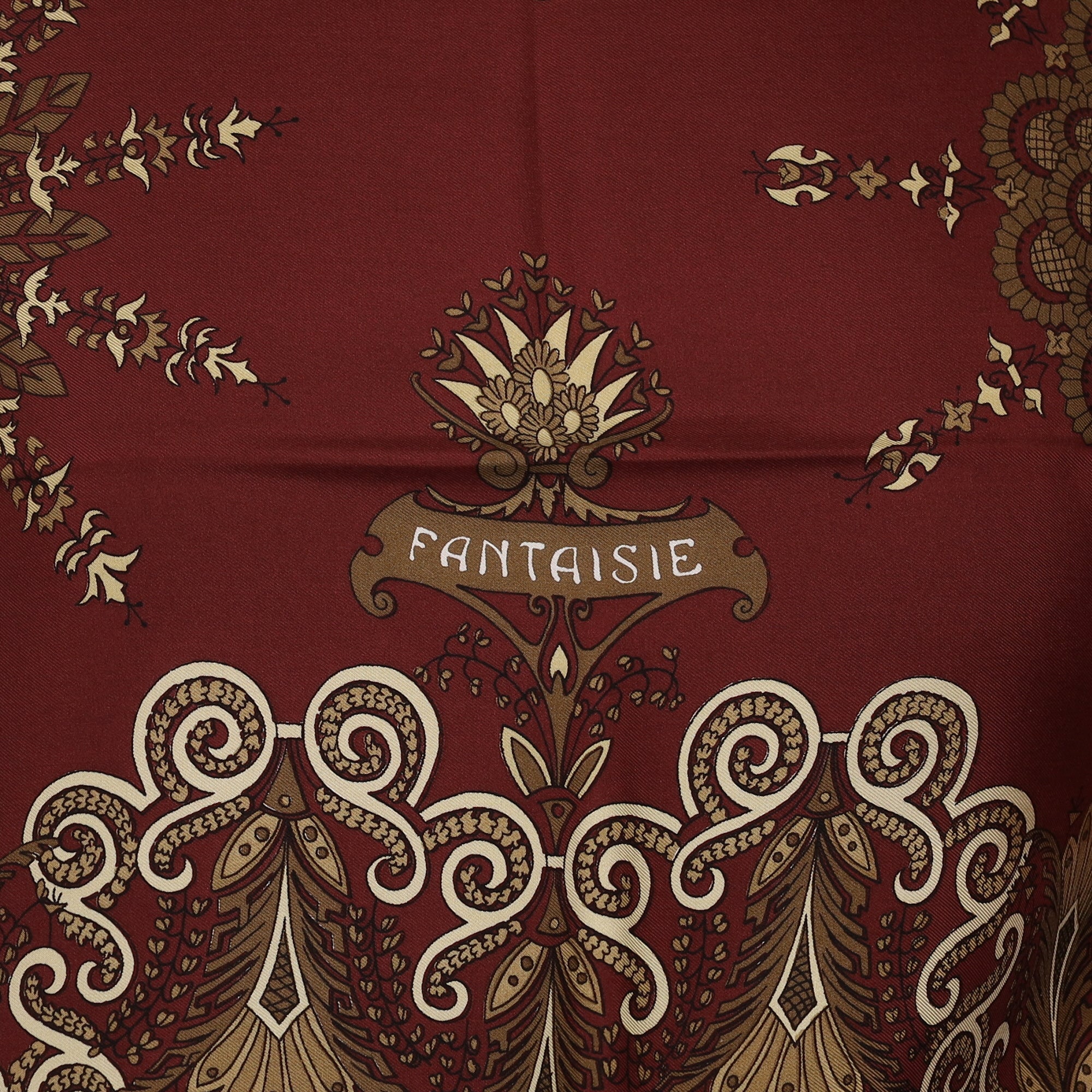 Brand New Boxed Hermès Fantaisie Silk Scarf Quite Rare