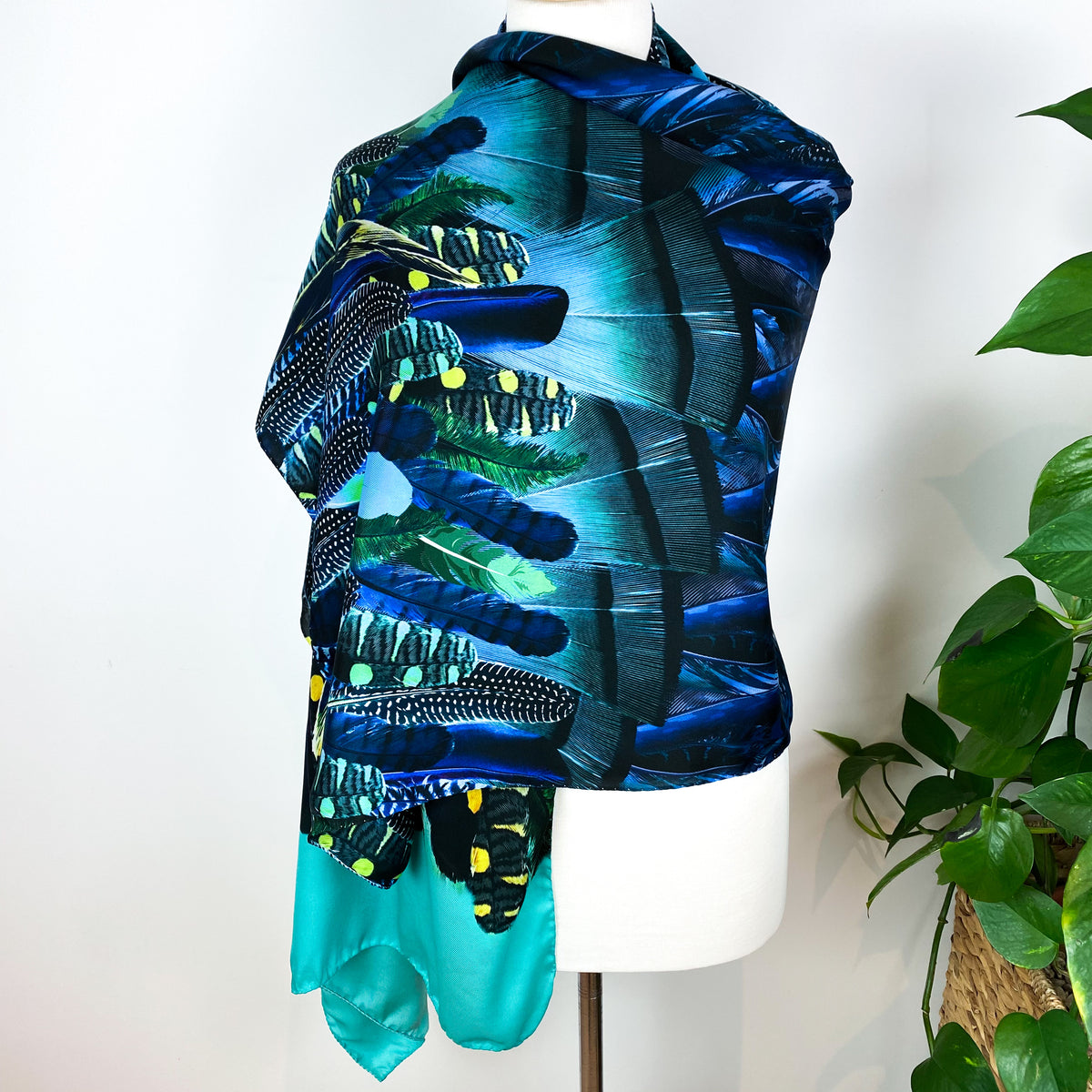 Massimo Ravinale Wrap Style Silk Scarf