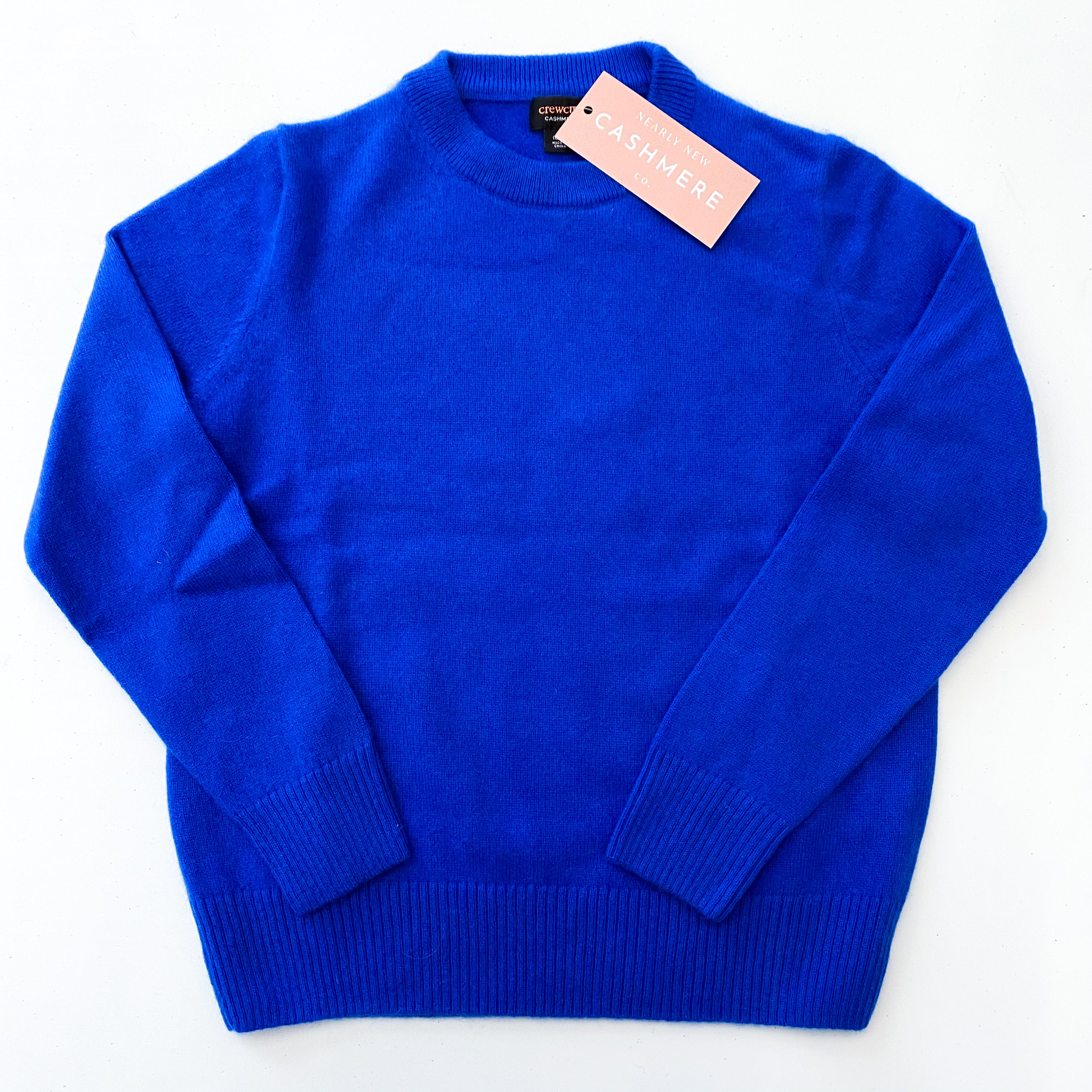 Children’s Royal Blue Cashmere Crew Neck Jumper Age 6-7