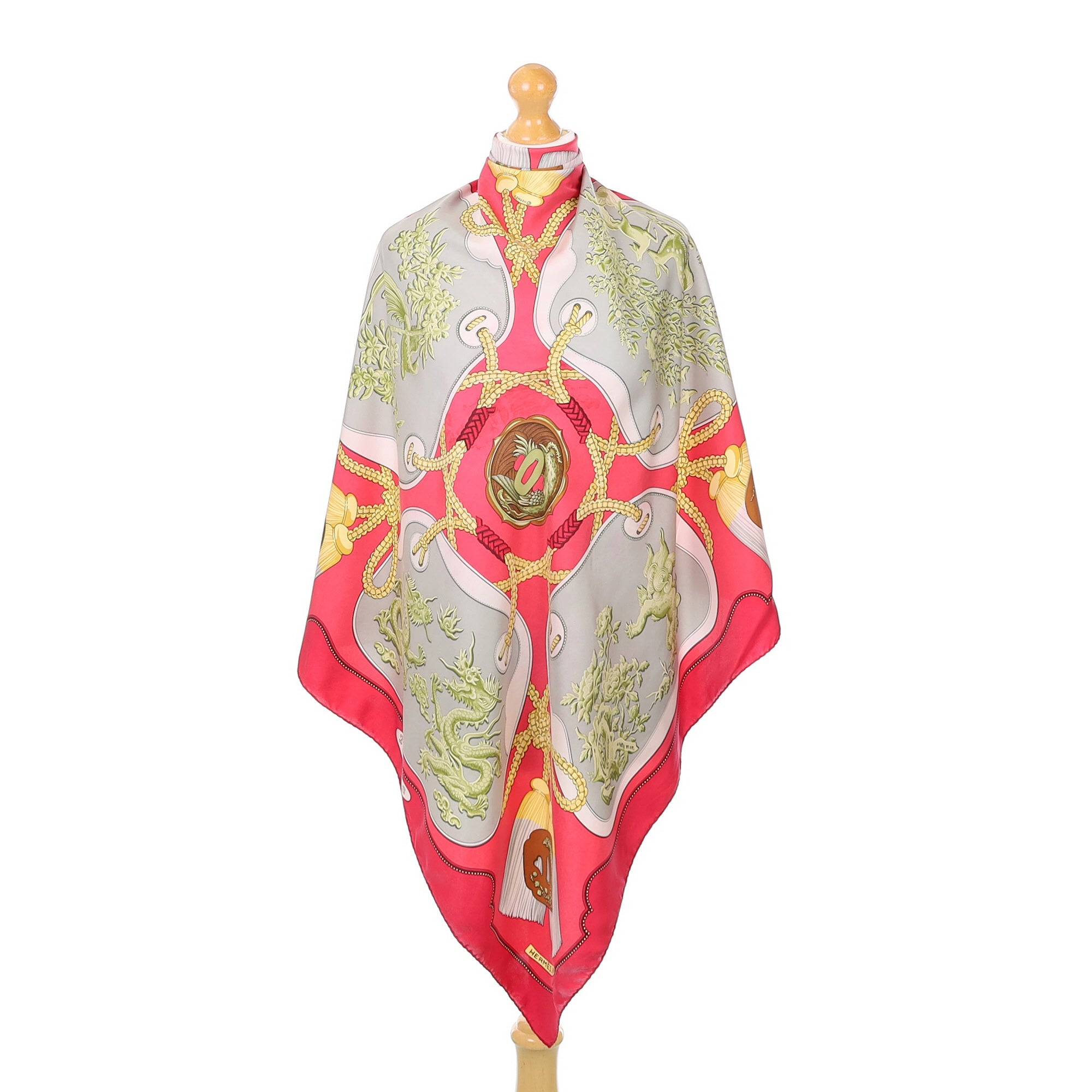 Hermès Tsubas Vintage Silk Scarf