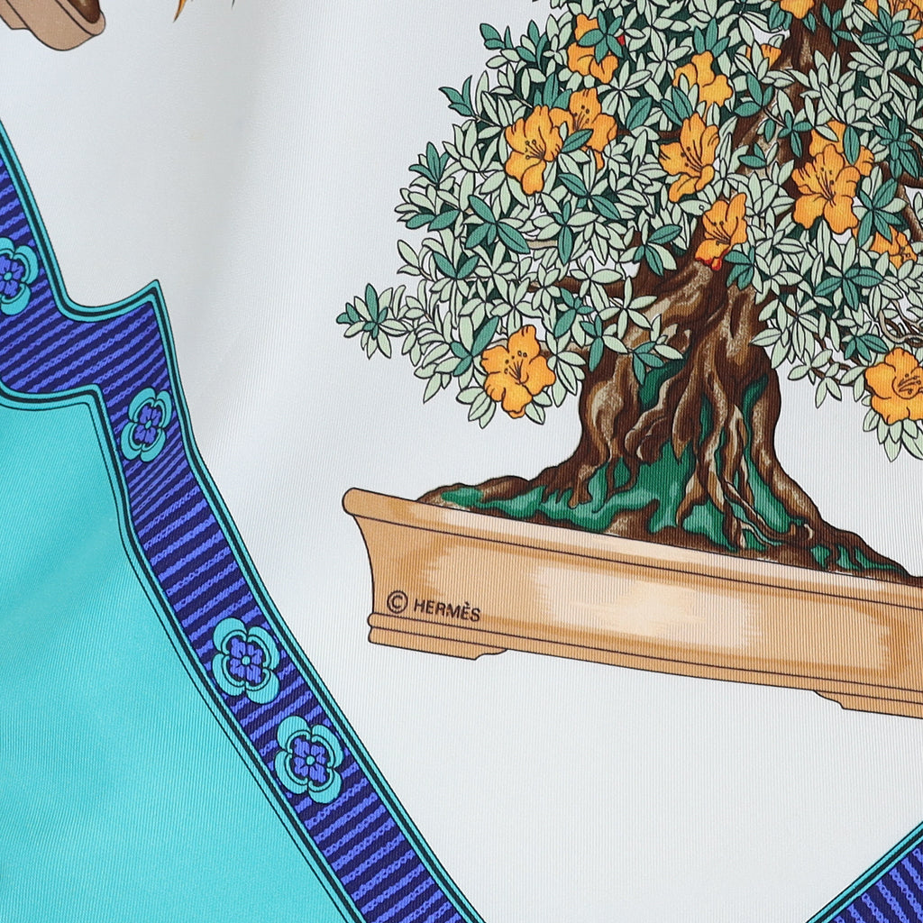 Hermès Bonsai Vintage Silk Scarf Quite Rare