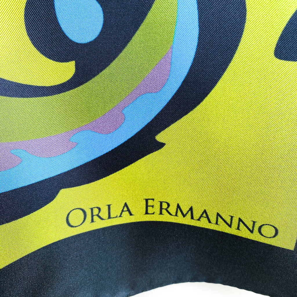 Immaculate Orla Ermanno Italian Silk Scarf