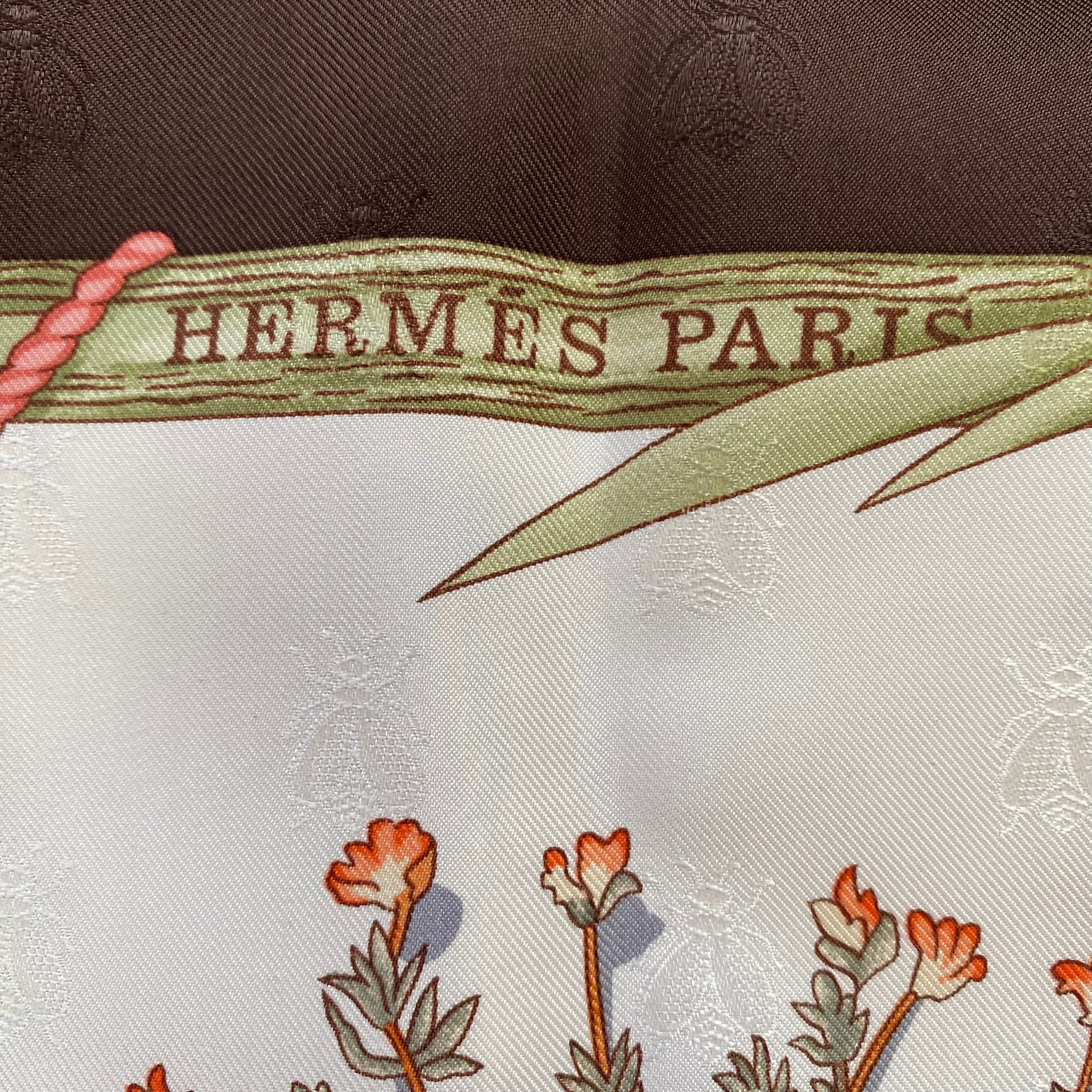 Brand New Boxed Hermès Herbier de Gavarnie Silk Scarf Quite Rare