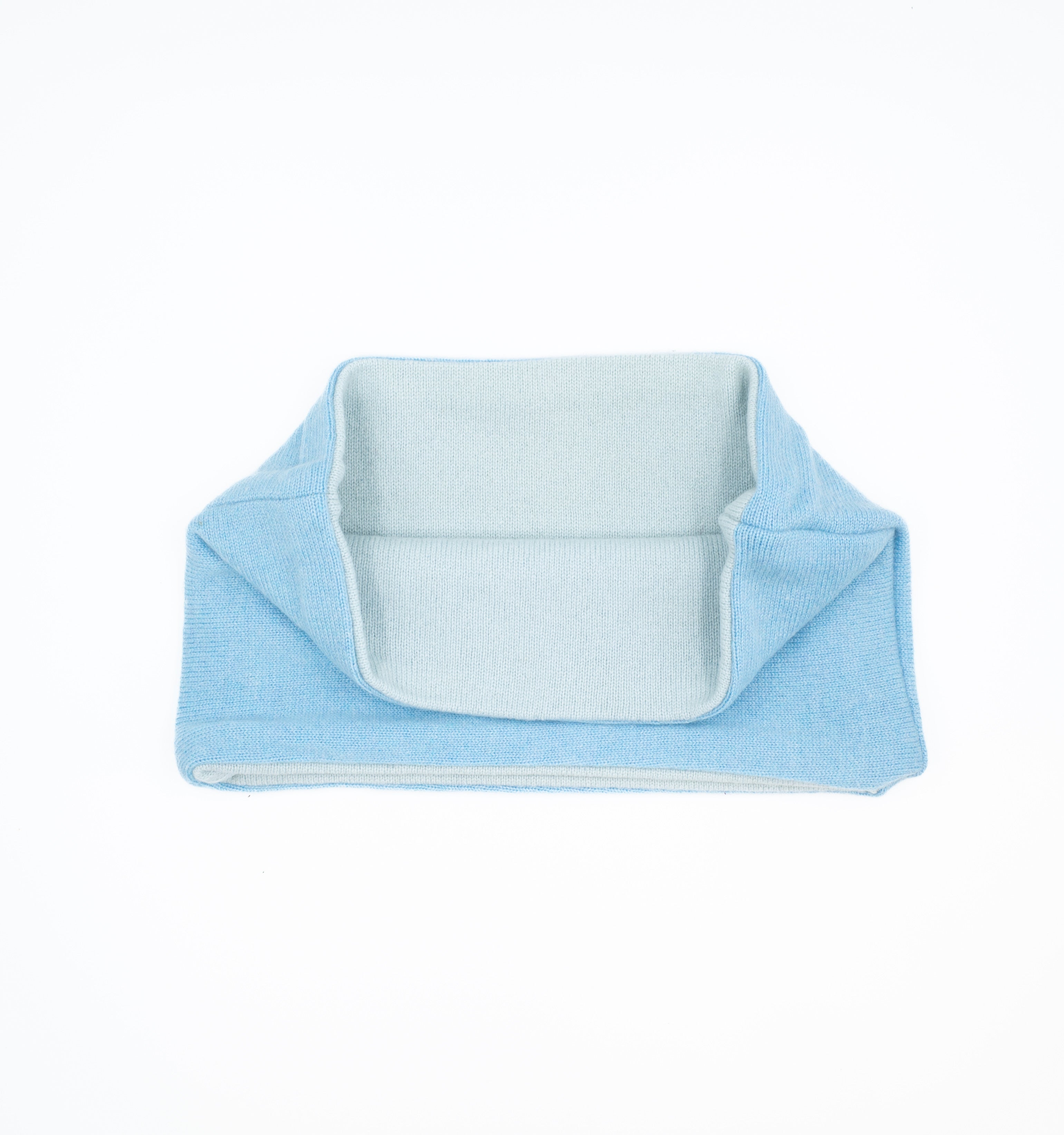 Two Tone Light Blue Neck Warmer