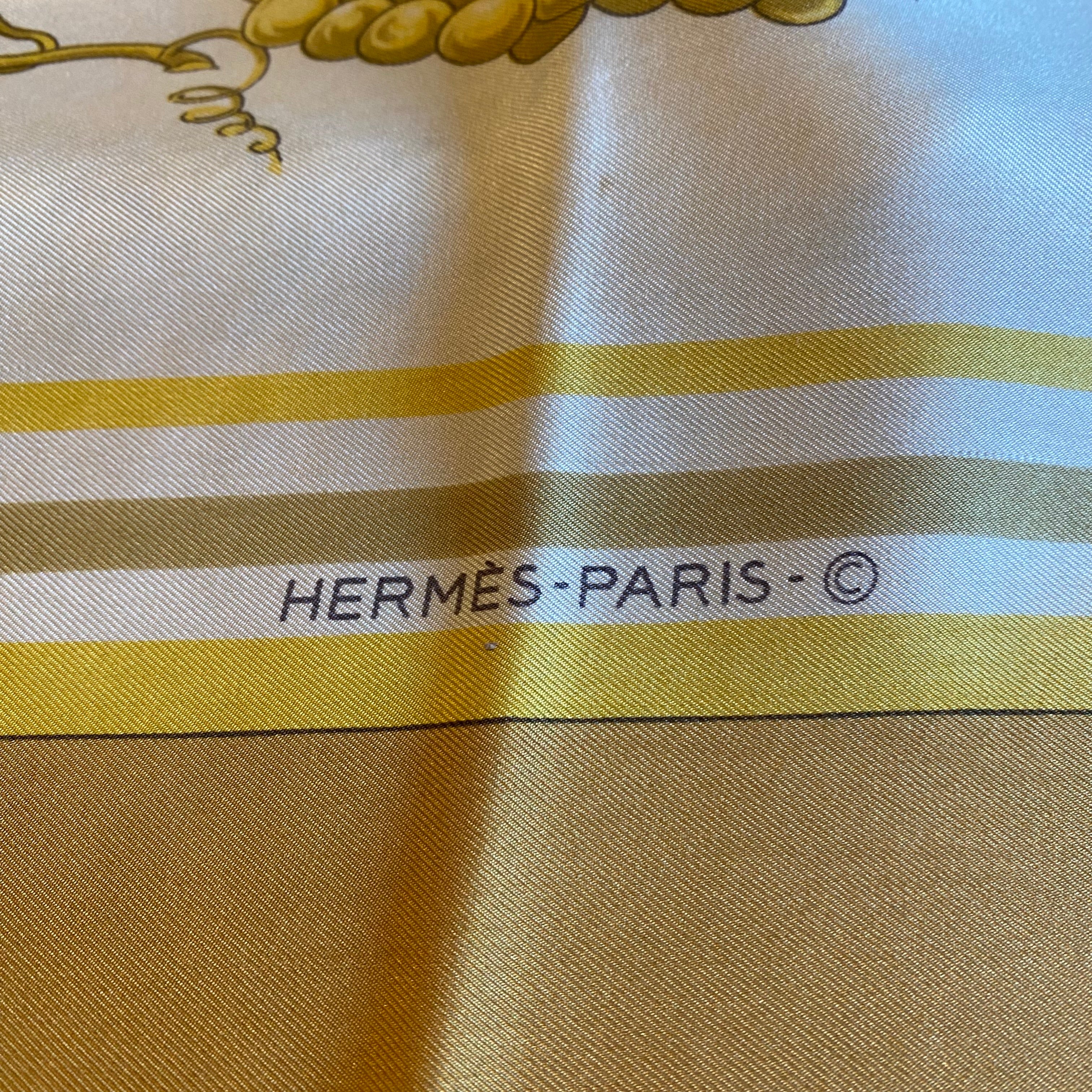 Hermès La Ville et Chasteav de Iarnac 1610 Silk Scarf Rare