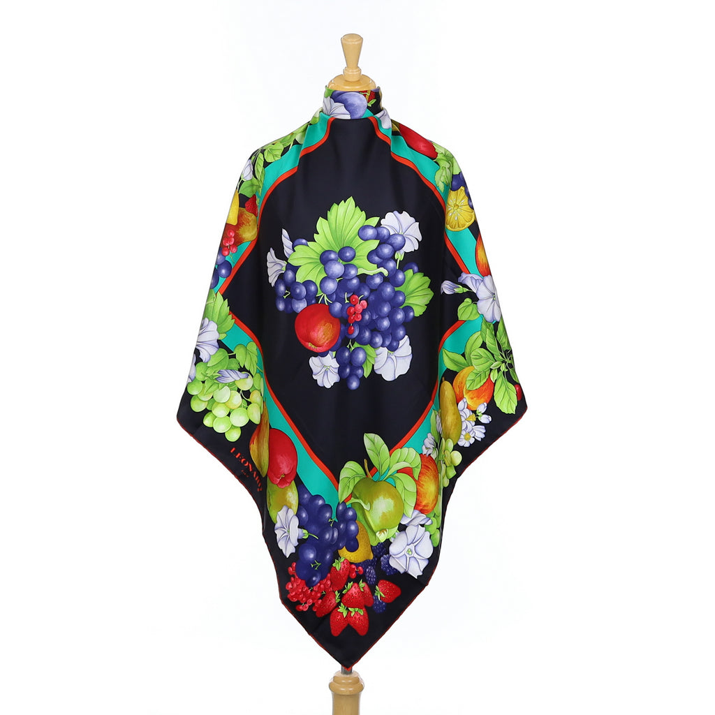 Pristine Leonard Paris Designer Silk Scarf