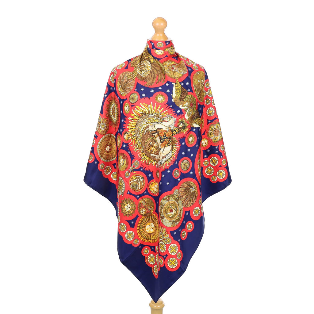 Hermès Le Roy Soleil Silk Scarf