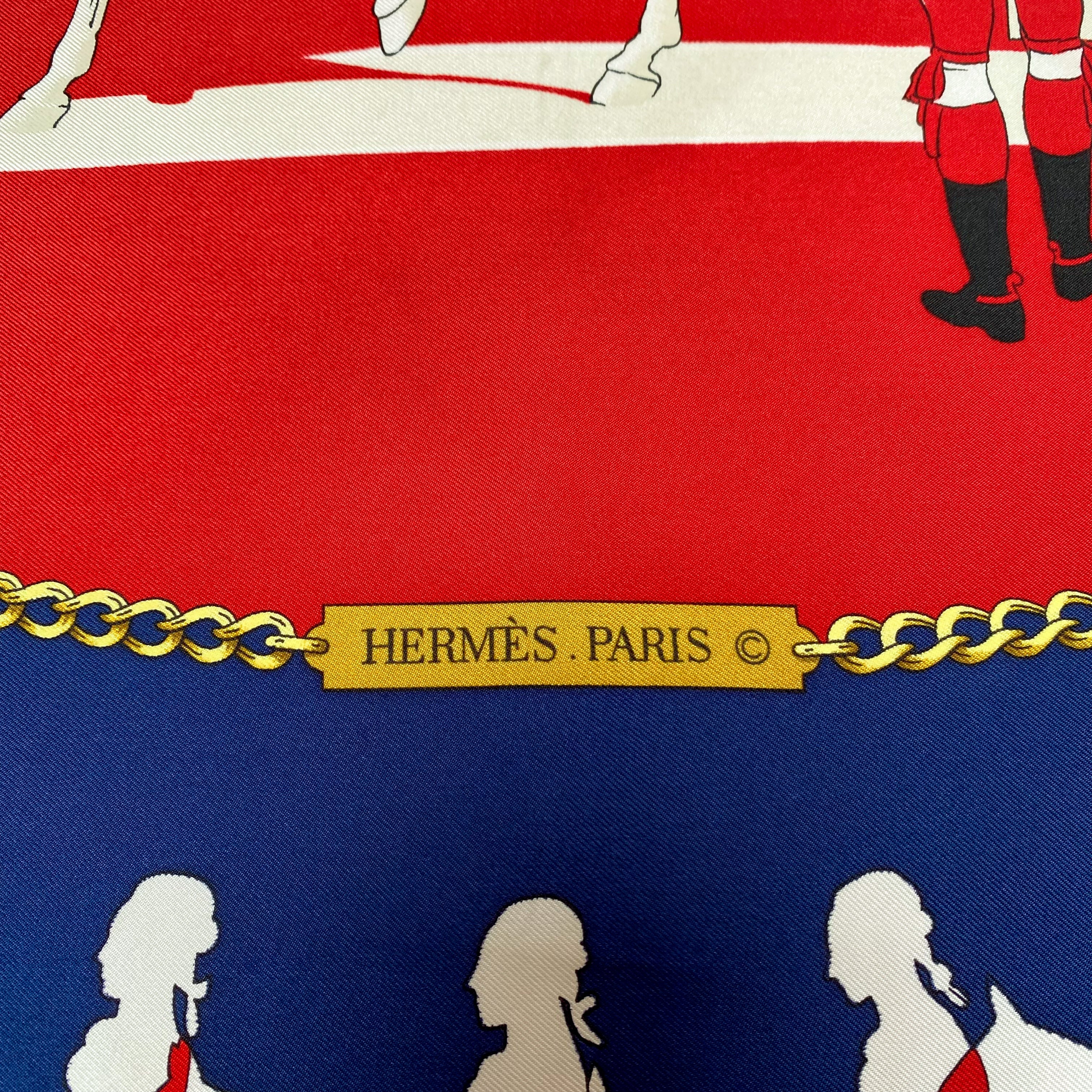 Boxed Hermès Manége 1974 Equestrian Silk Scarf
