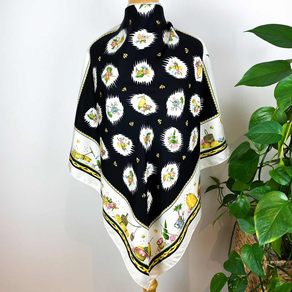 Vintage Pierre Deux Silk Scarf