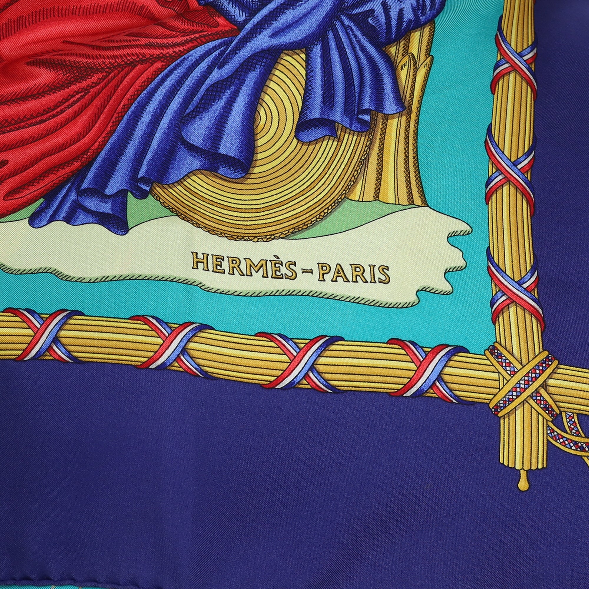 Hermès République Française Liberte Égalité Fraternité 1789 Silk Scarf