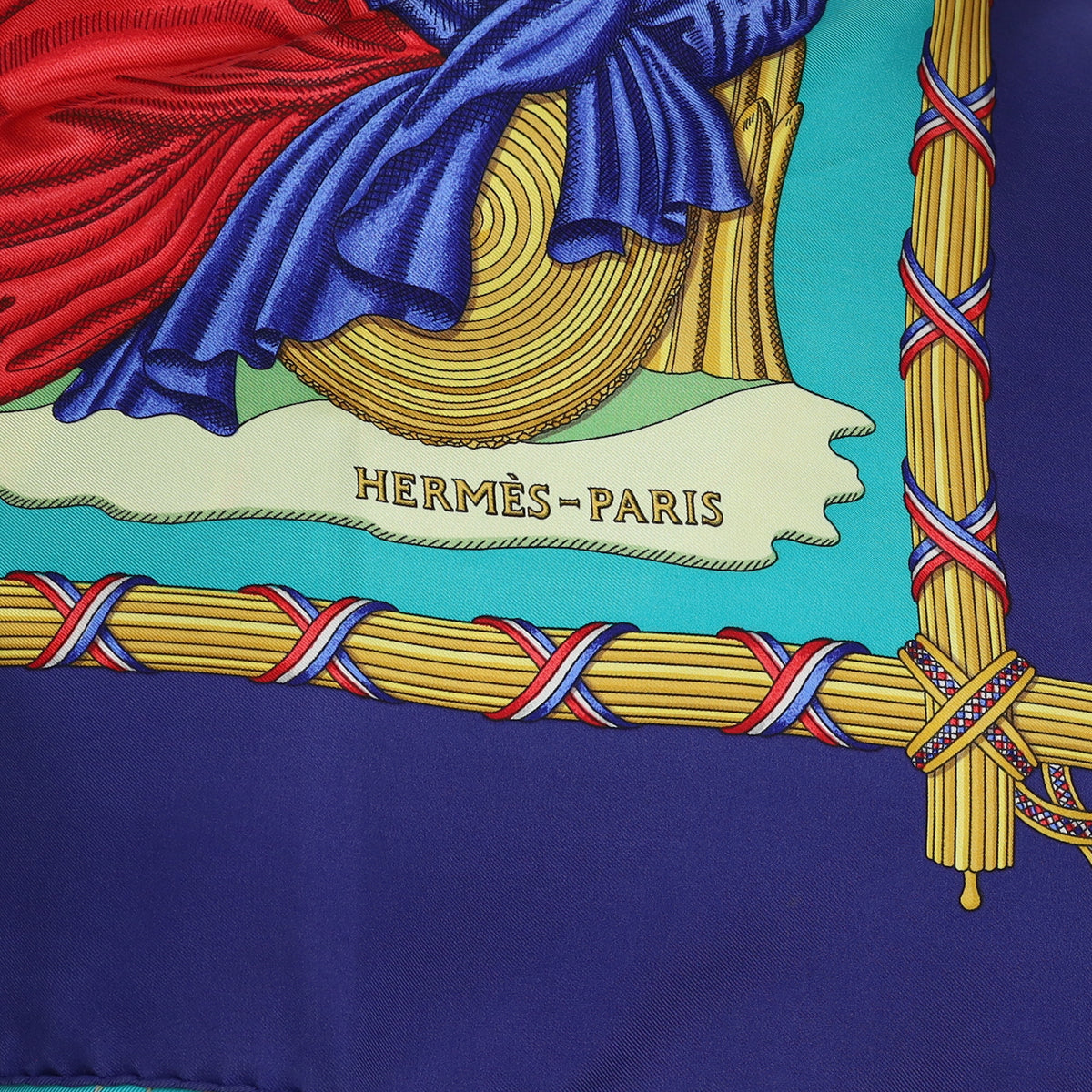 Hermès République Française Liberte Égalité Fraternité 1789 Silk Scarf