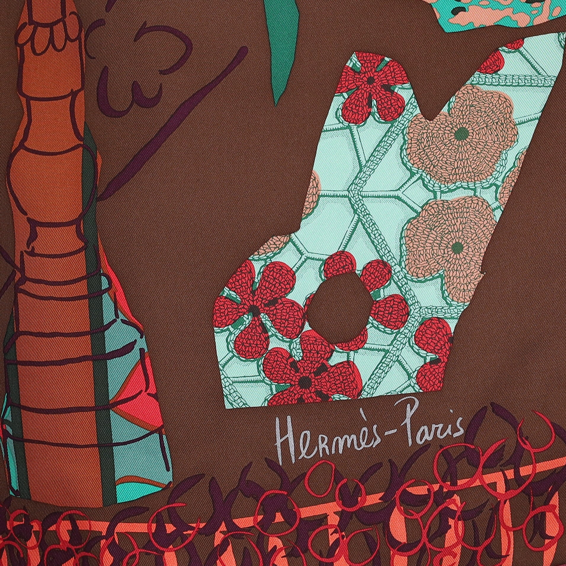 Boxed Pristine Hermès La Maison des Oiseaux Parleurs Silk Scarf Rare