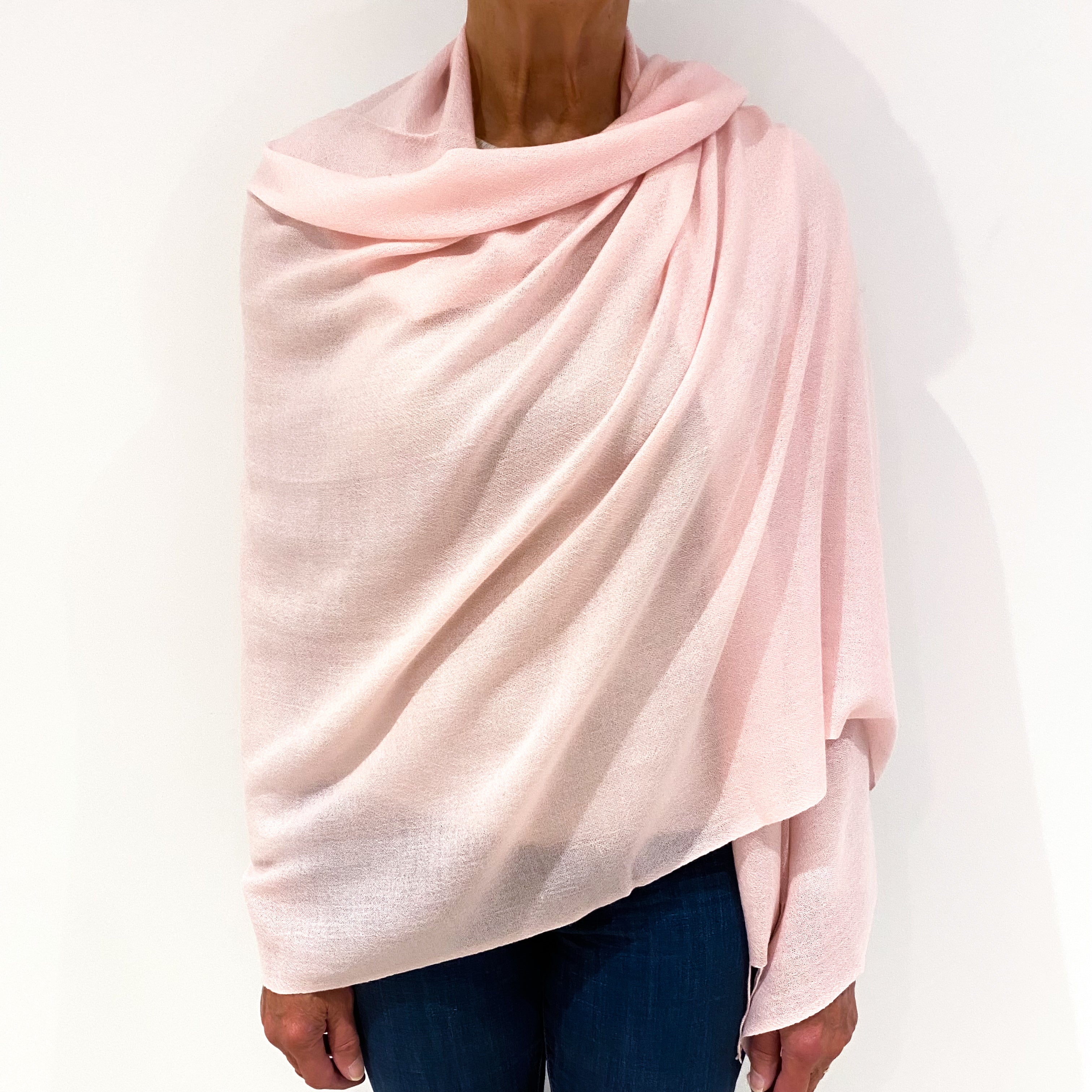 Oyster Pink Brand New Cashmere Pashmina Scarf
