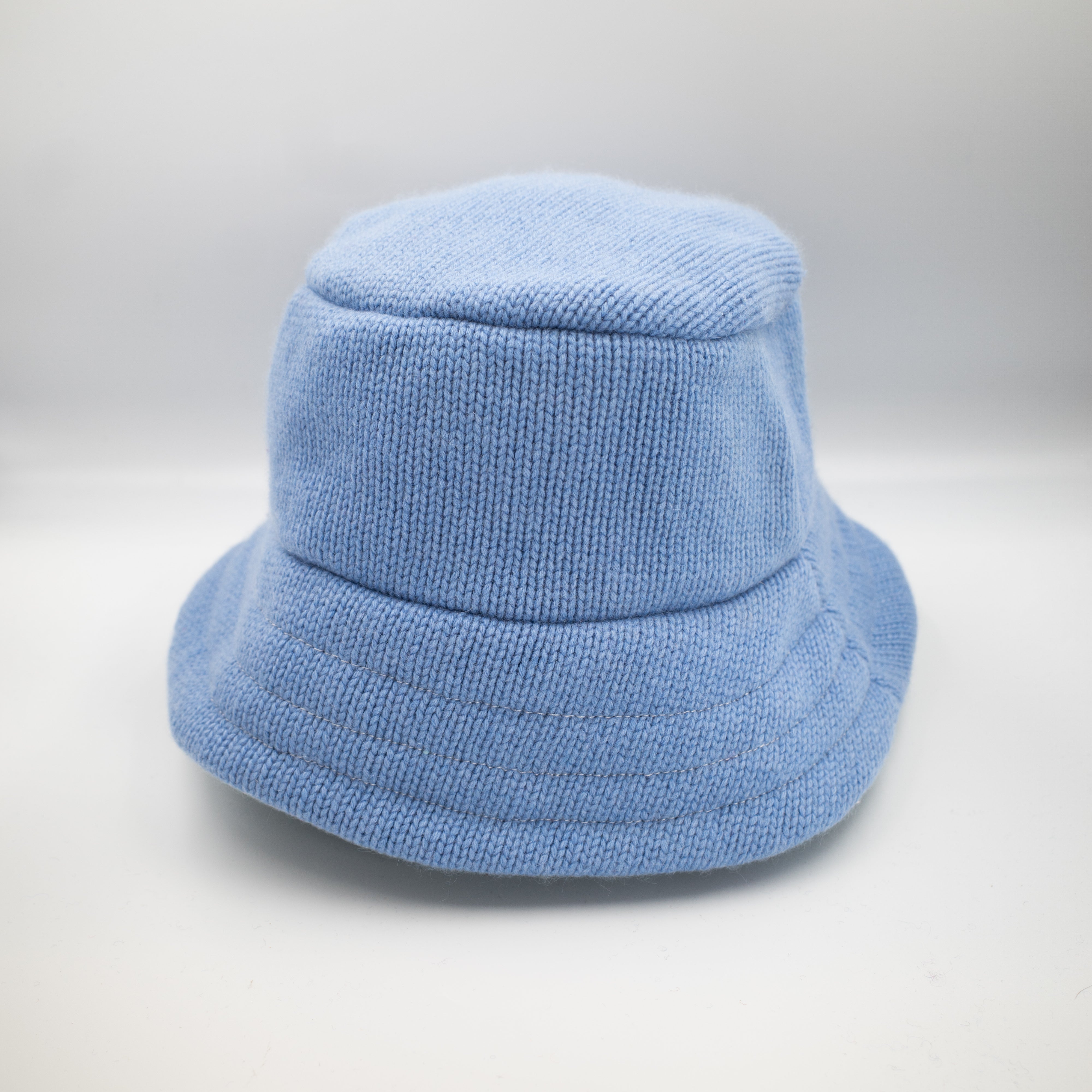 Sky Blue Reversible Cashmere Bucket Hat Medium
