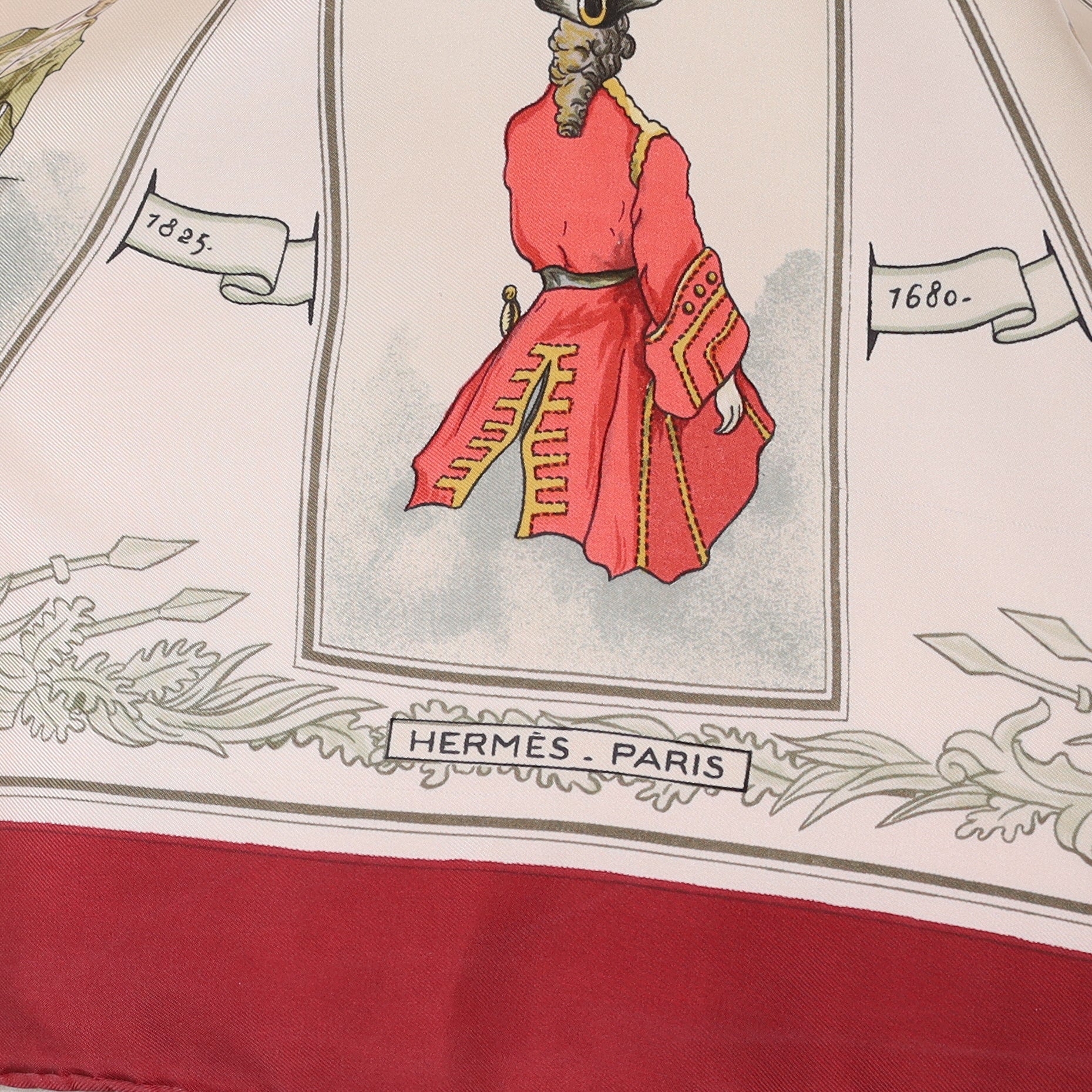 Rare Hermès La Tenue de Vénerie Silk Scarf