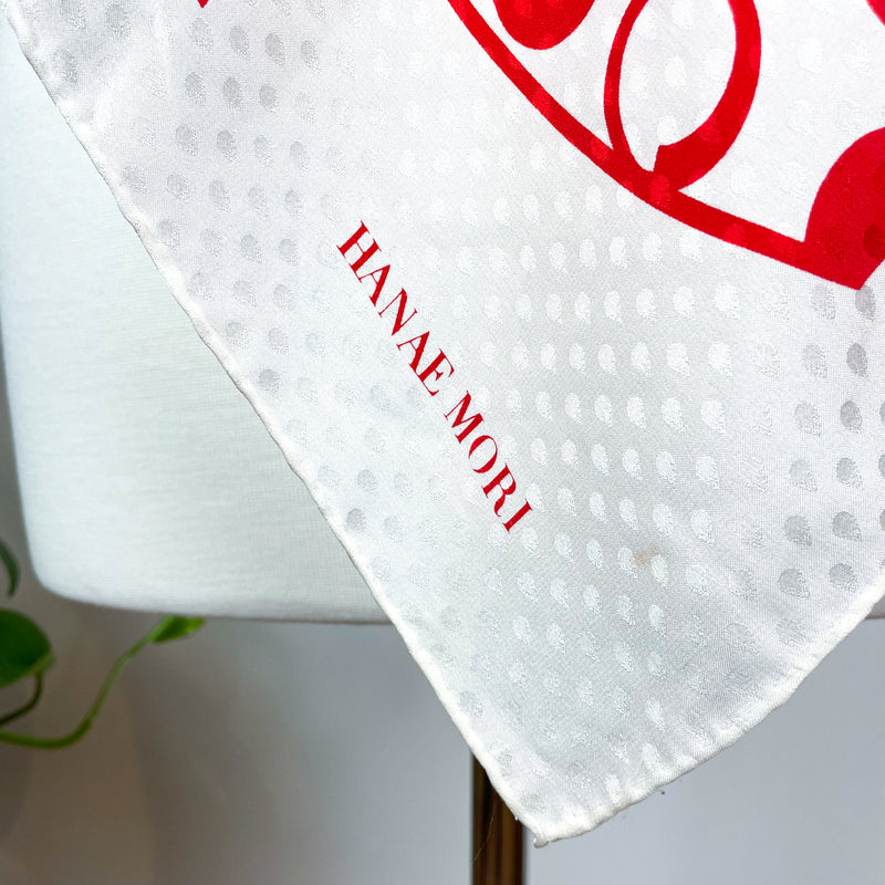 New Boxed Hanae Mori Designer Silk Scarf