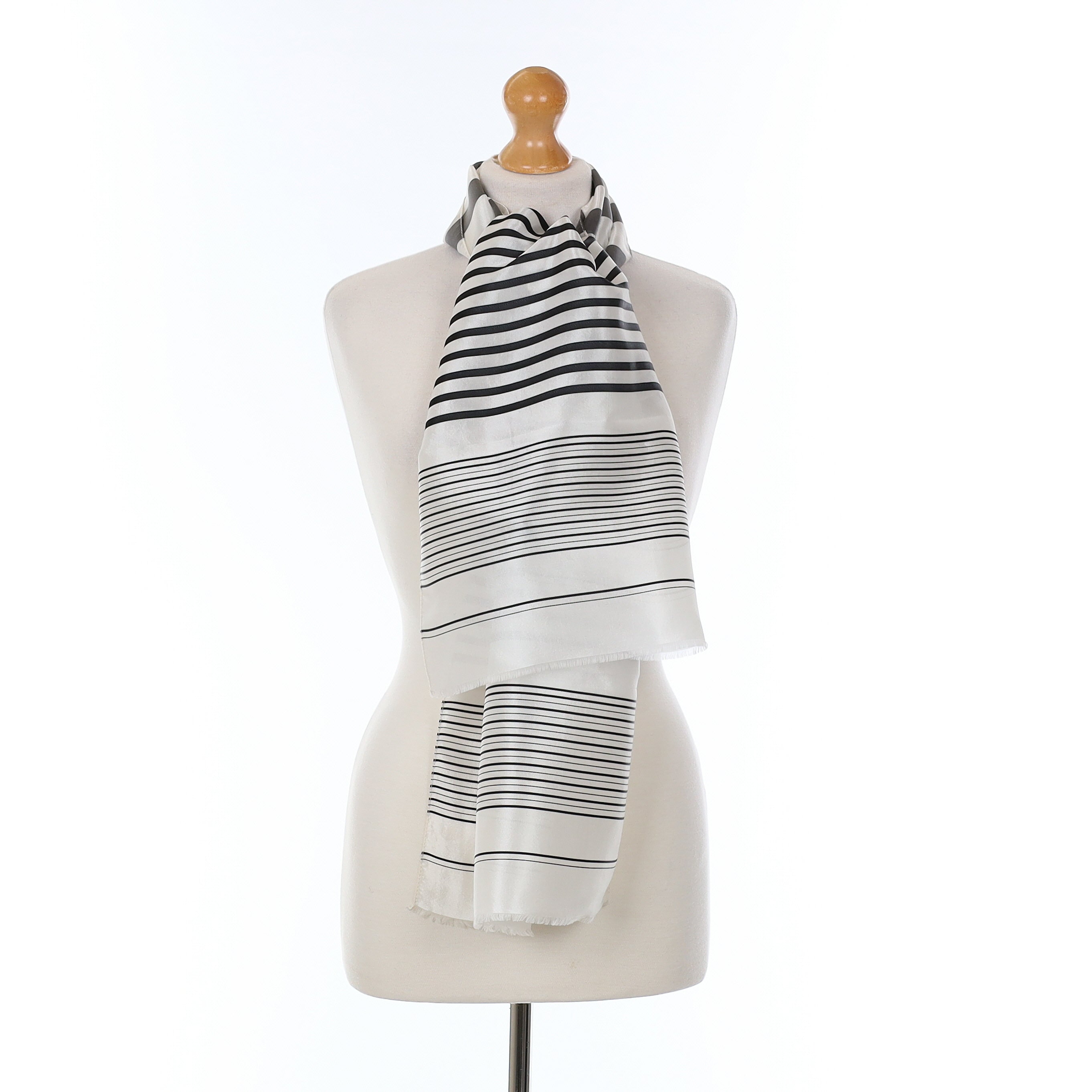 Brand New Monochrome Silk Scarf