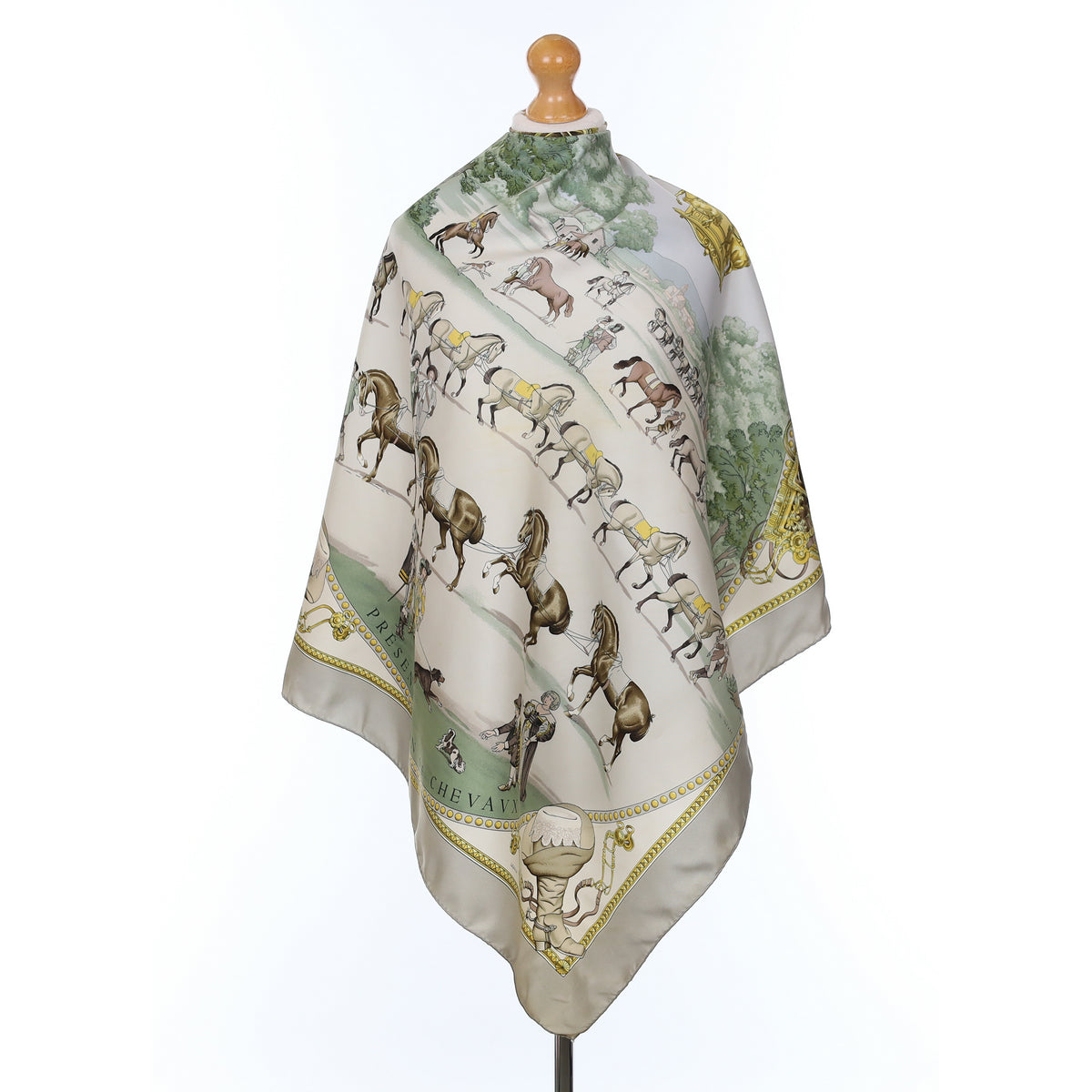 Hermès Presentation De Chevaux Silk Scarf