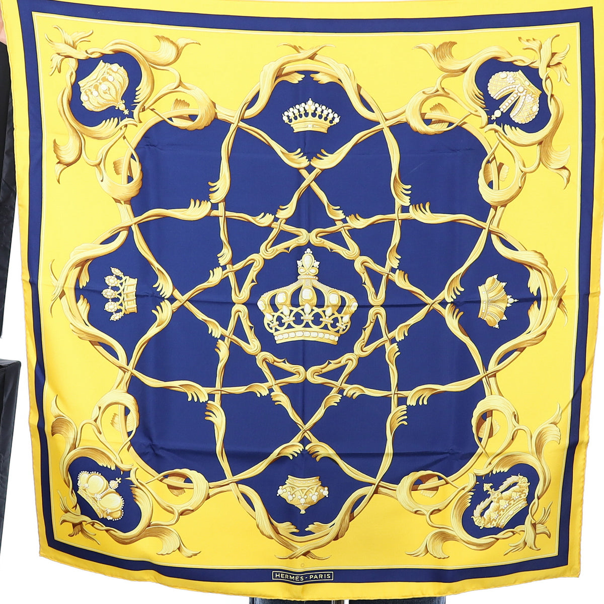 Brand New Boxed Hermès Couronnes Silk Scarf Quite Rare