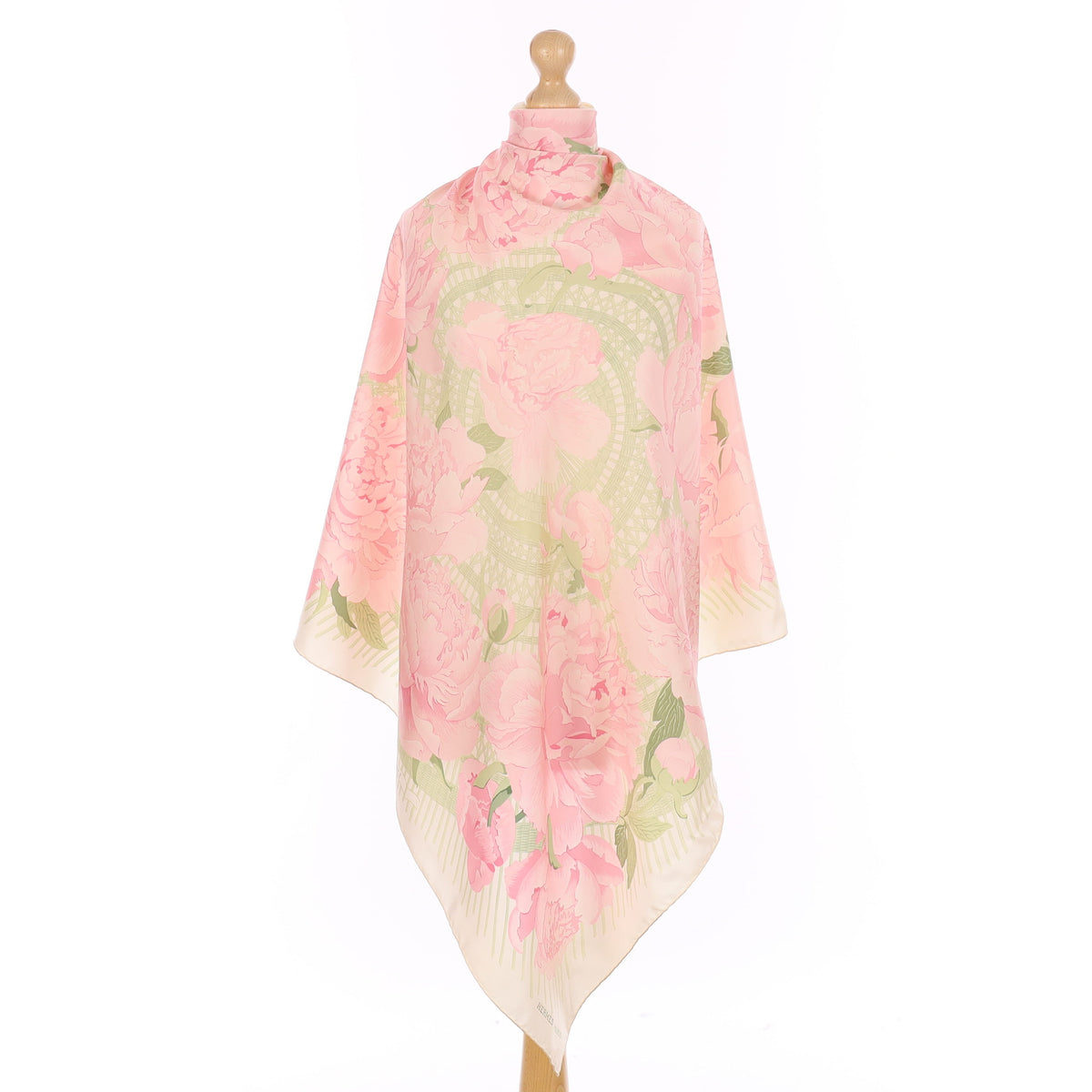 Hermès Les Pivoines Silk Scarf