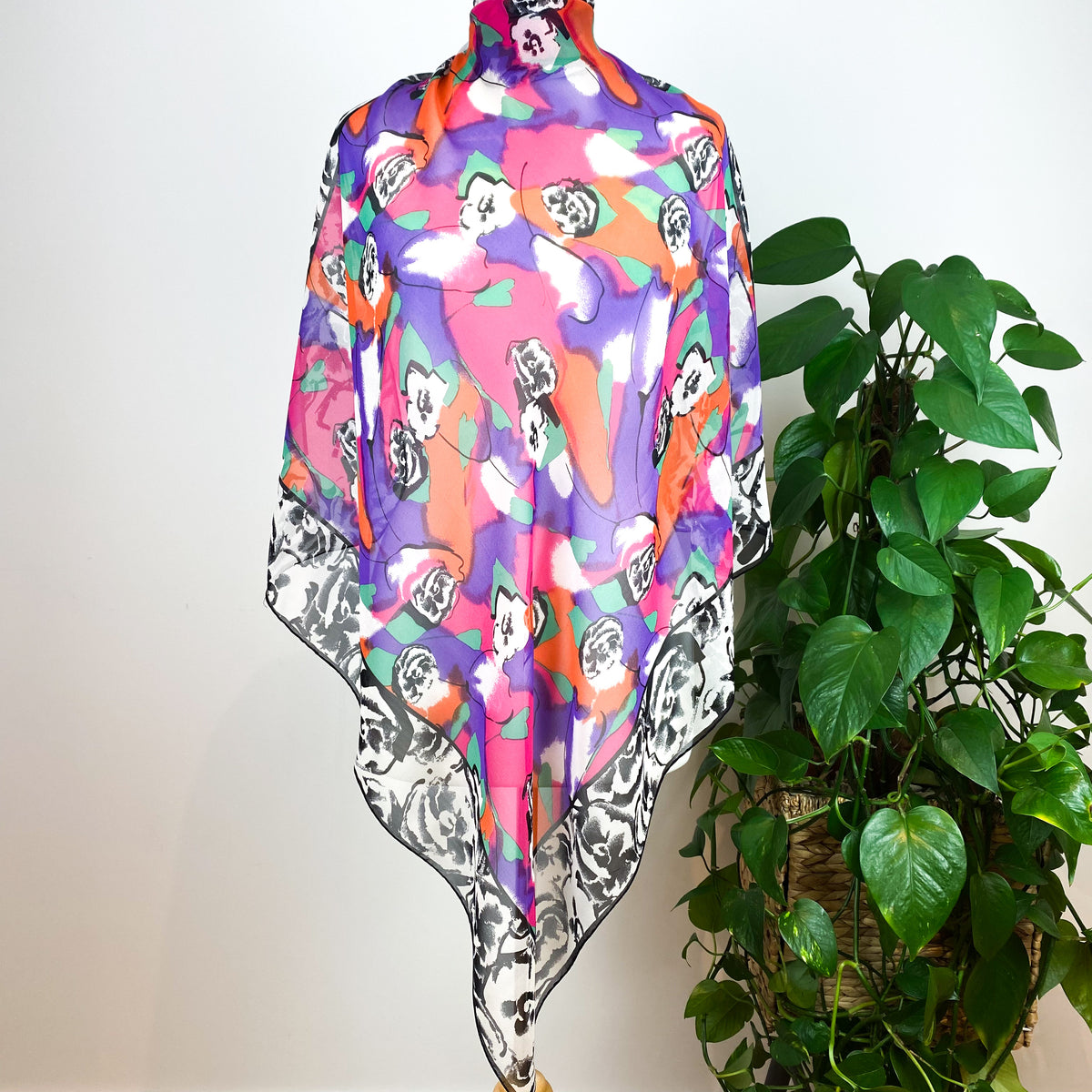 Jaegar Abstract Silk Scarf