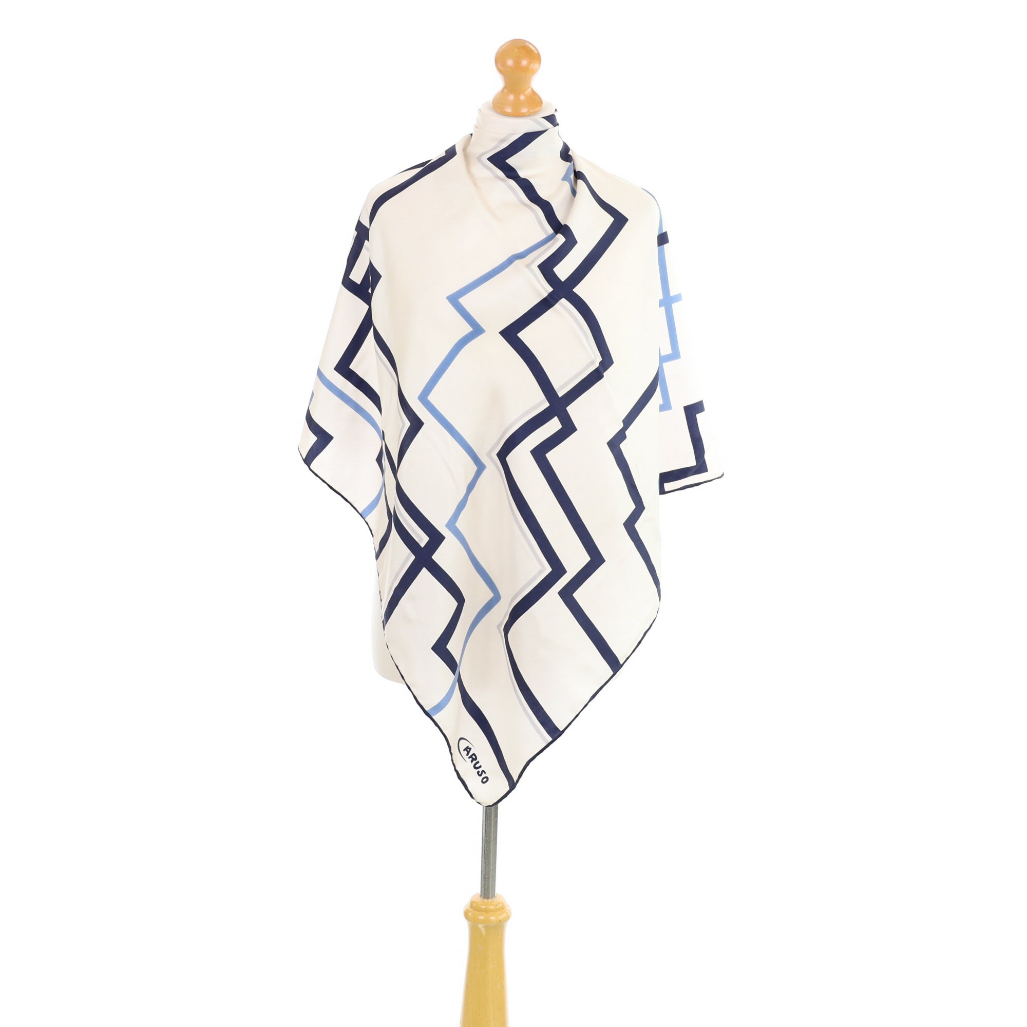 Caruso Abstract Vintage Silk Scarf
