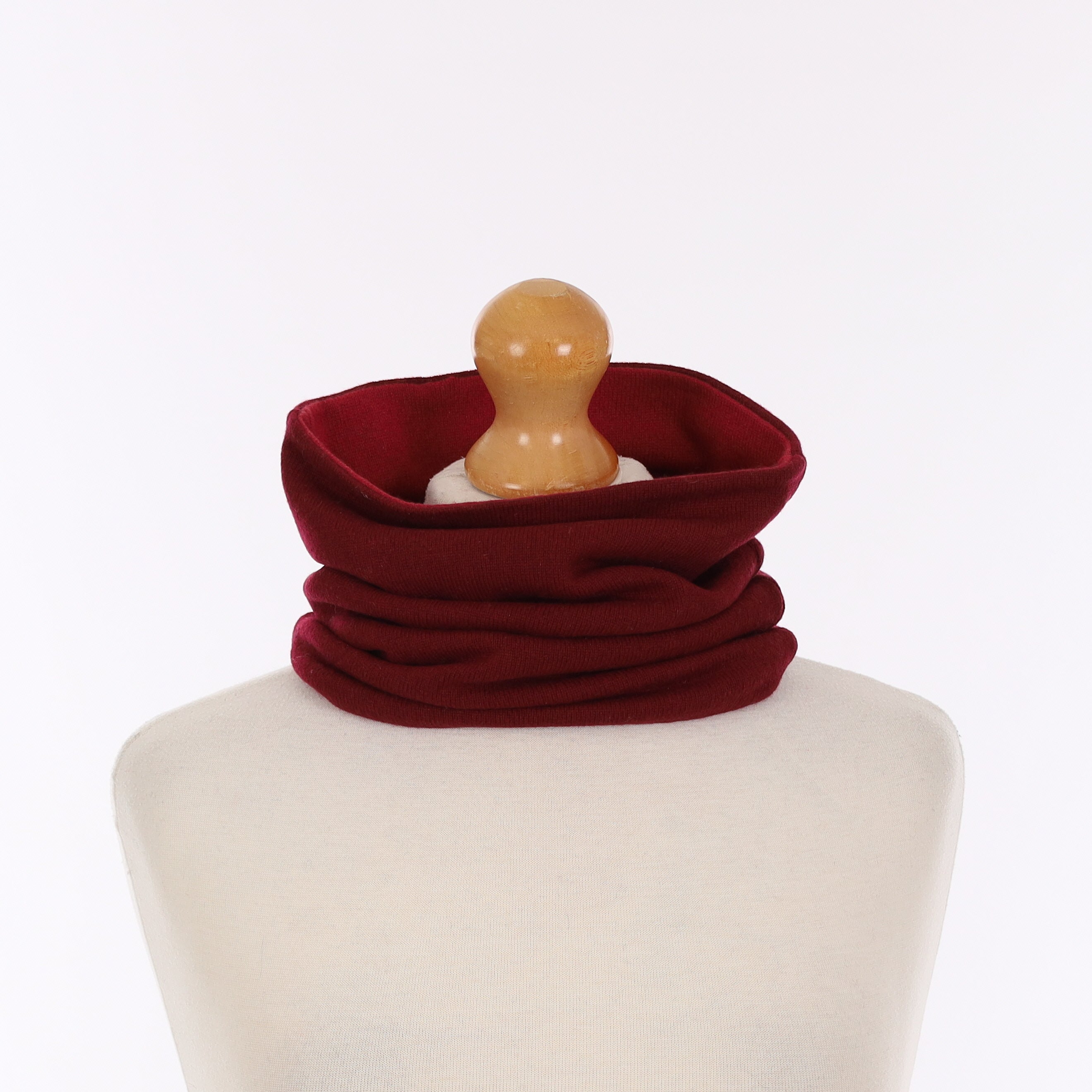 Men’s Burgundy and Red Luxury Double Layered Snood
