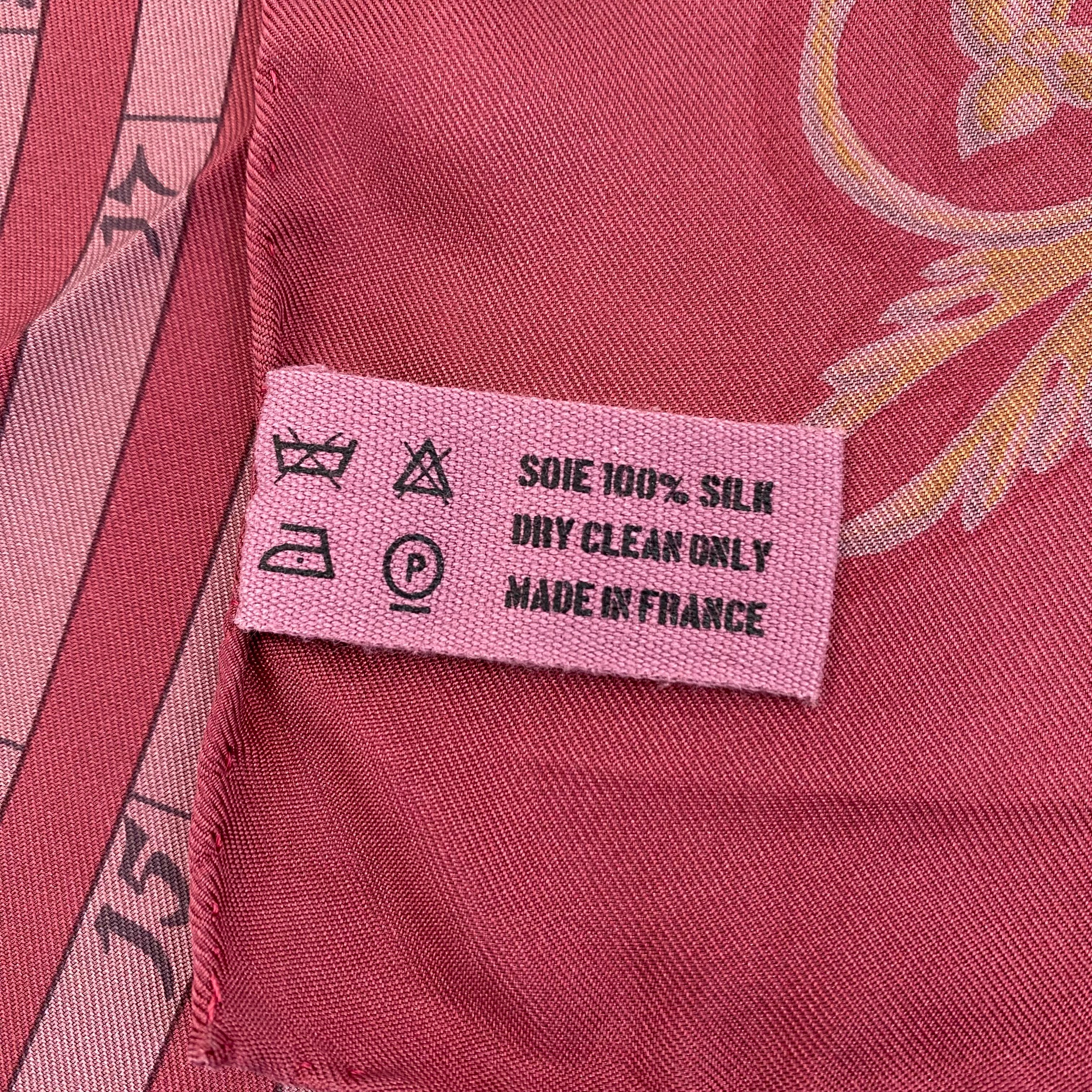 Hermès Dies et Hore Surteint Silk Scarf
