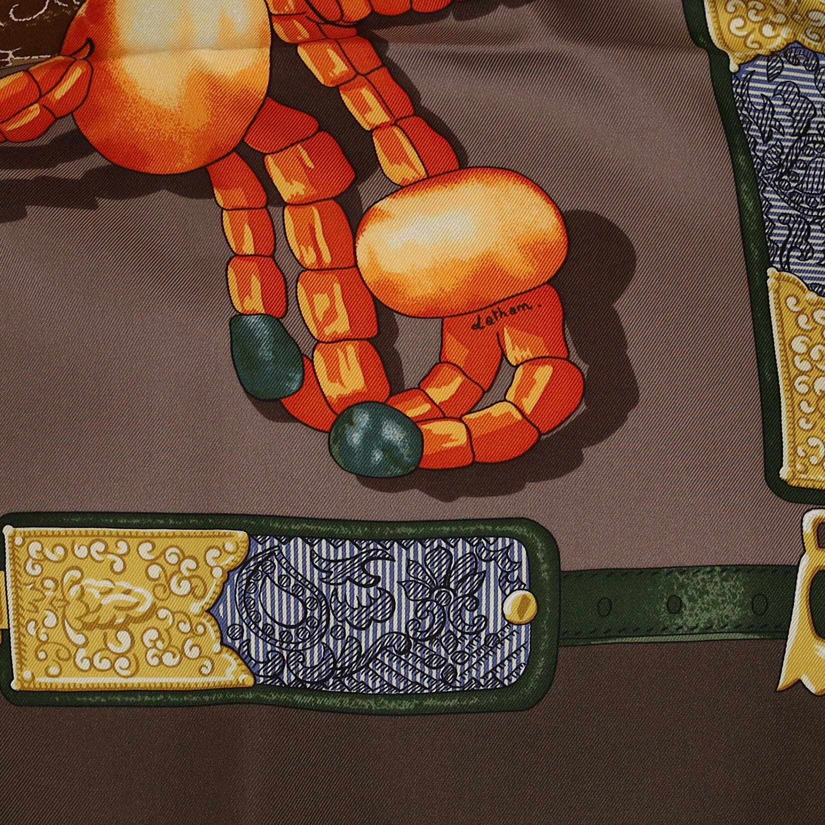 Brand New Boxed Hermès Tibet Silk Scarf