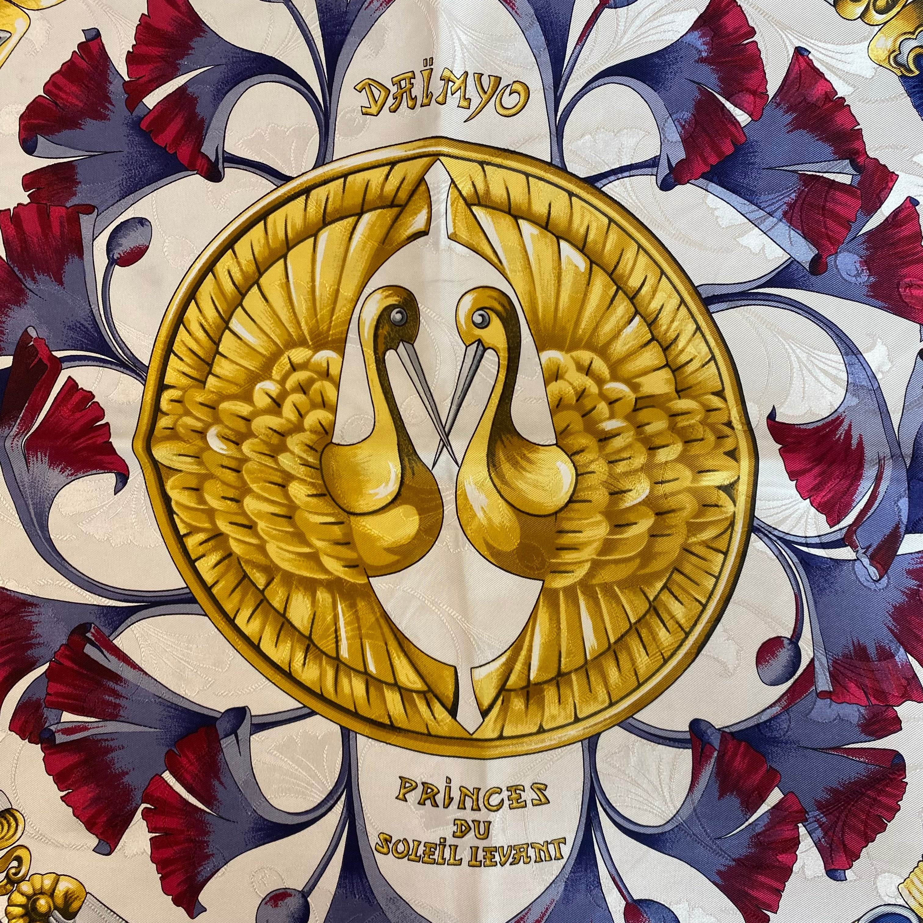 Hermès Daïmyo Princes du Soleil Levant Silk Scarf