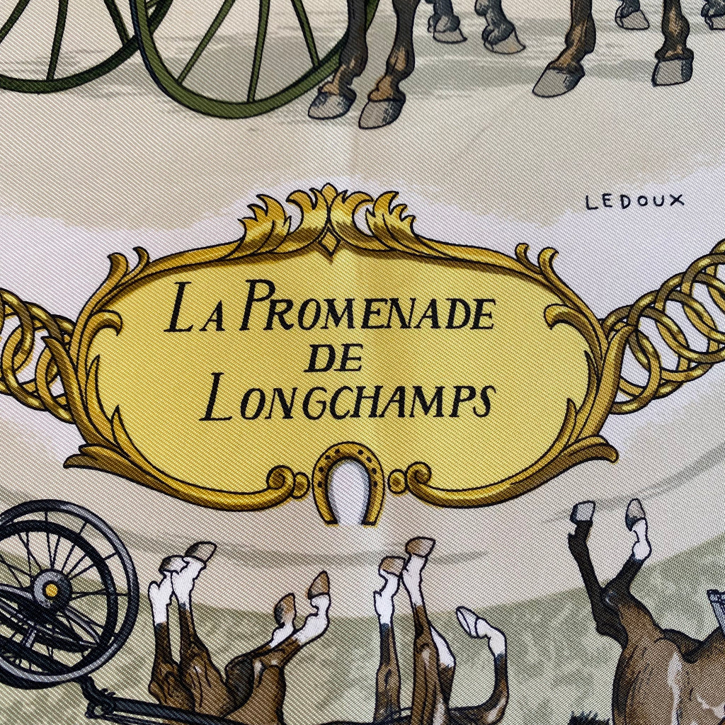 Hermès La Promenade de Longchamps Silk Scarf