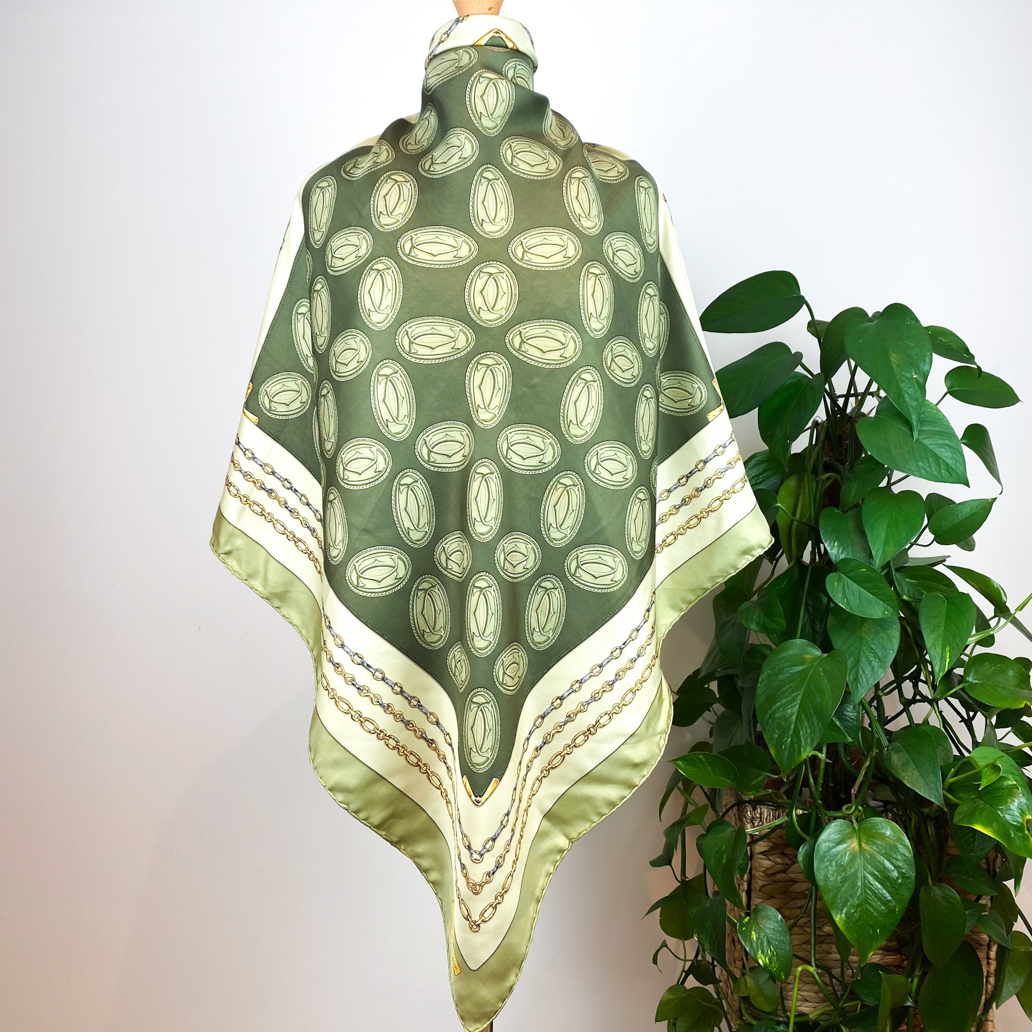 Must de Cartier Designer Silk Scarf