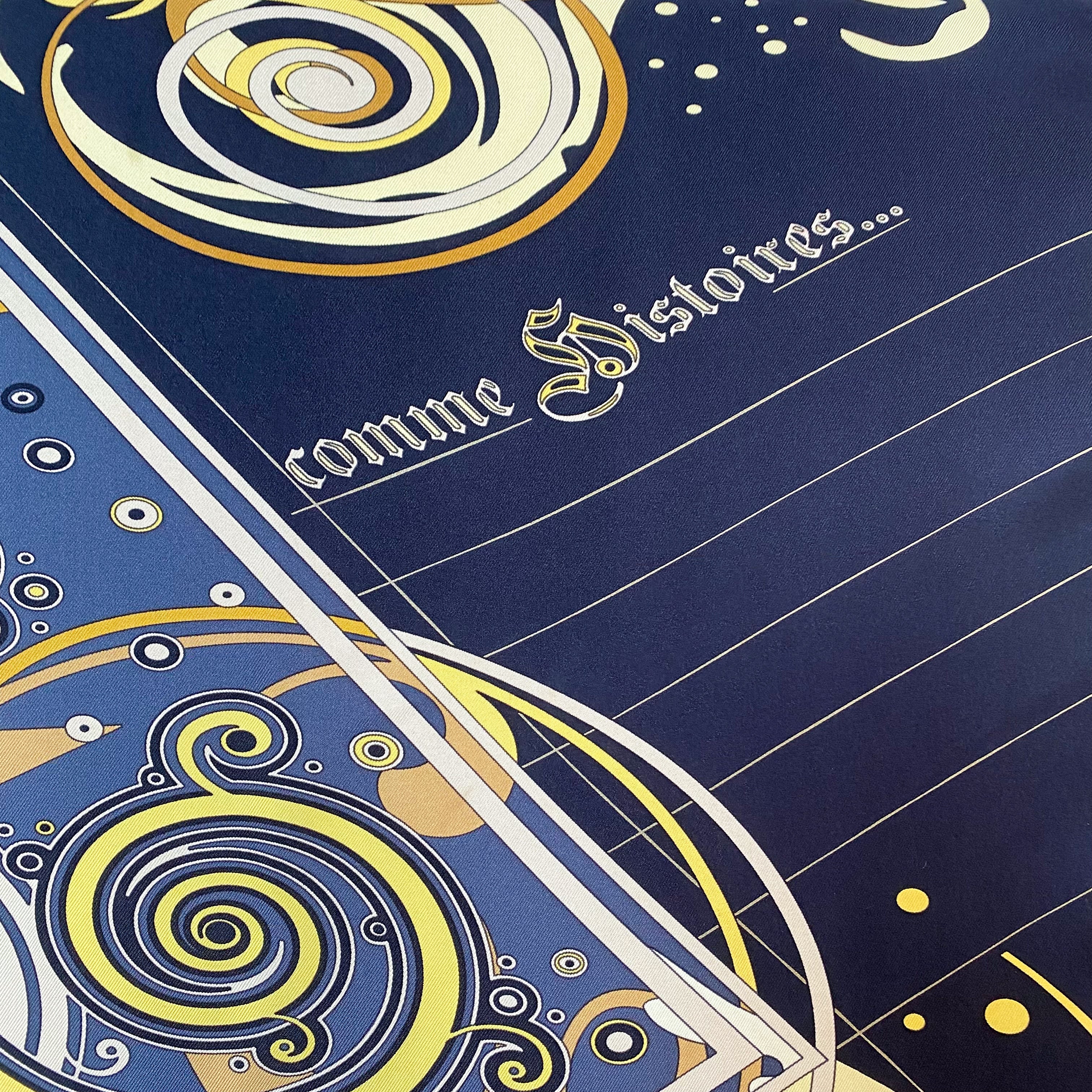 Boxed Hermès Comme Histoires Silk Scarf