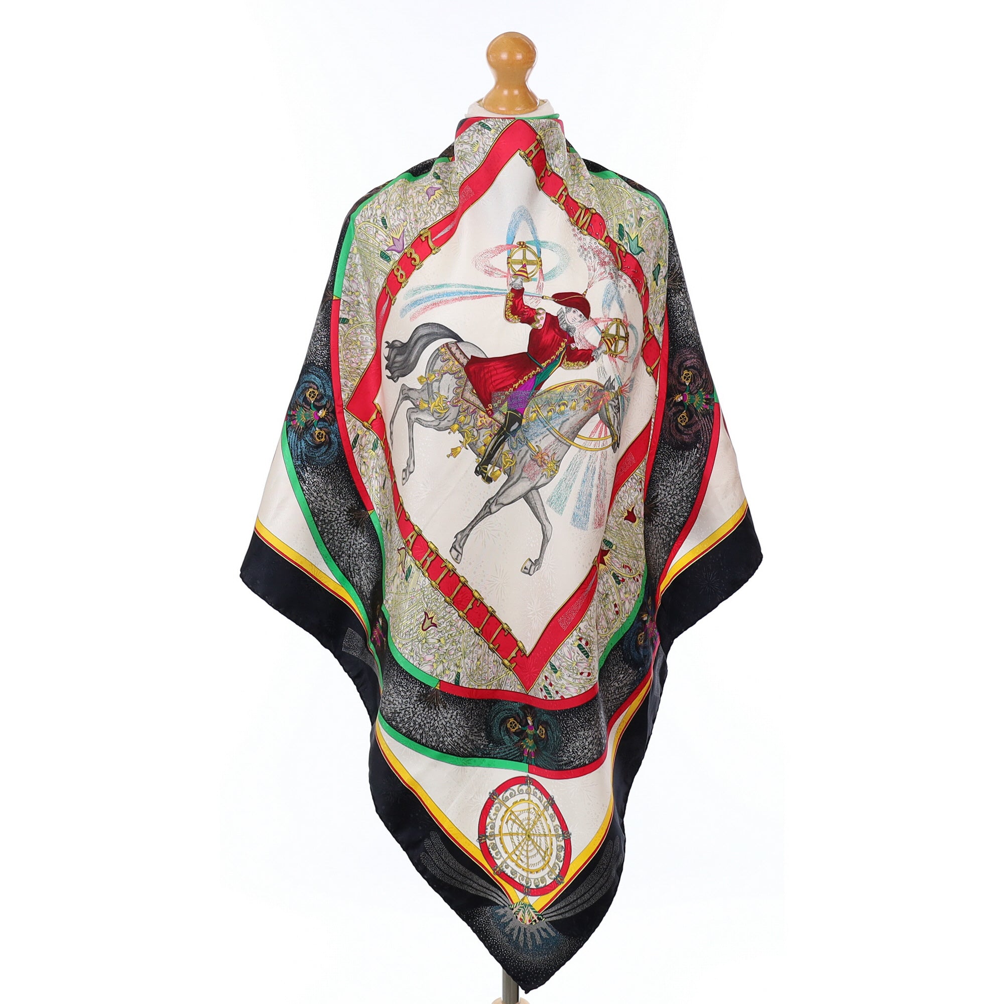 Pristine Hermès Feux D’Artifice Silk Scarf
