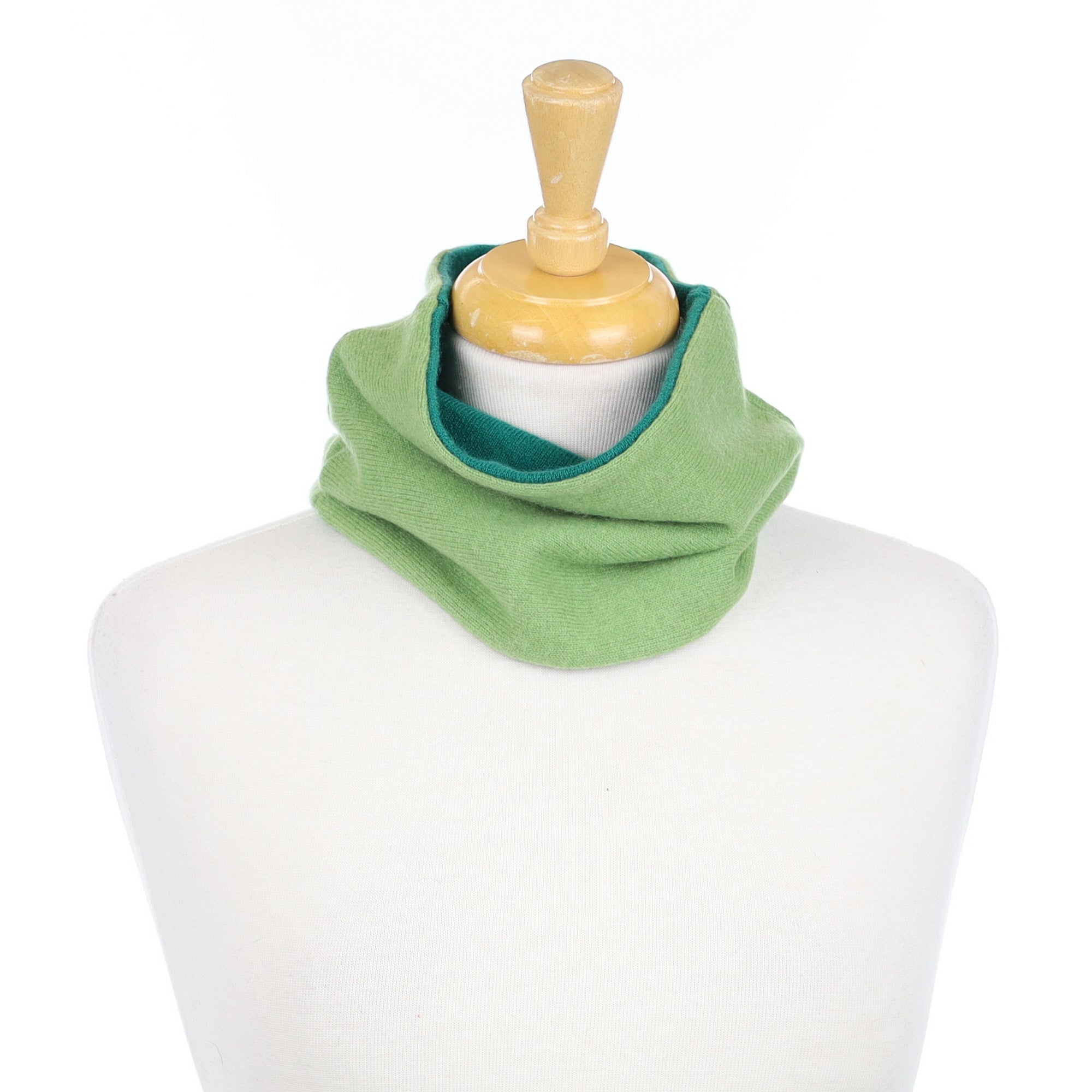 Pear Green and Emerald Neck Warmer