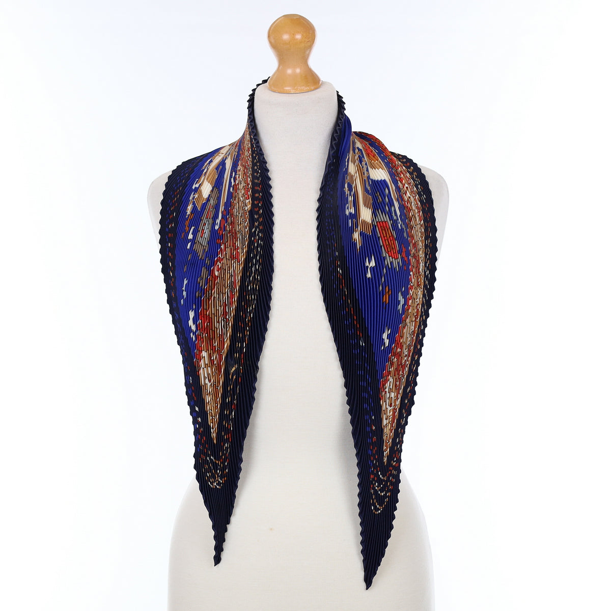 Hermès Kilim Plisse Silk Scarf