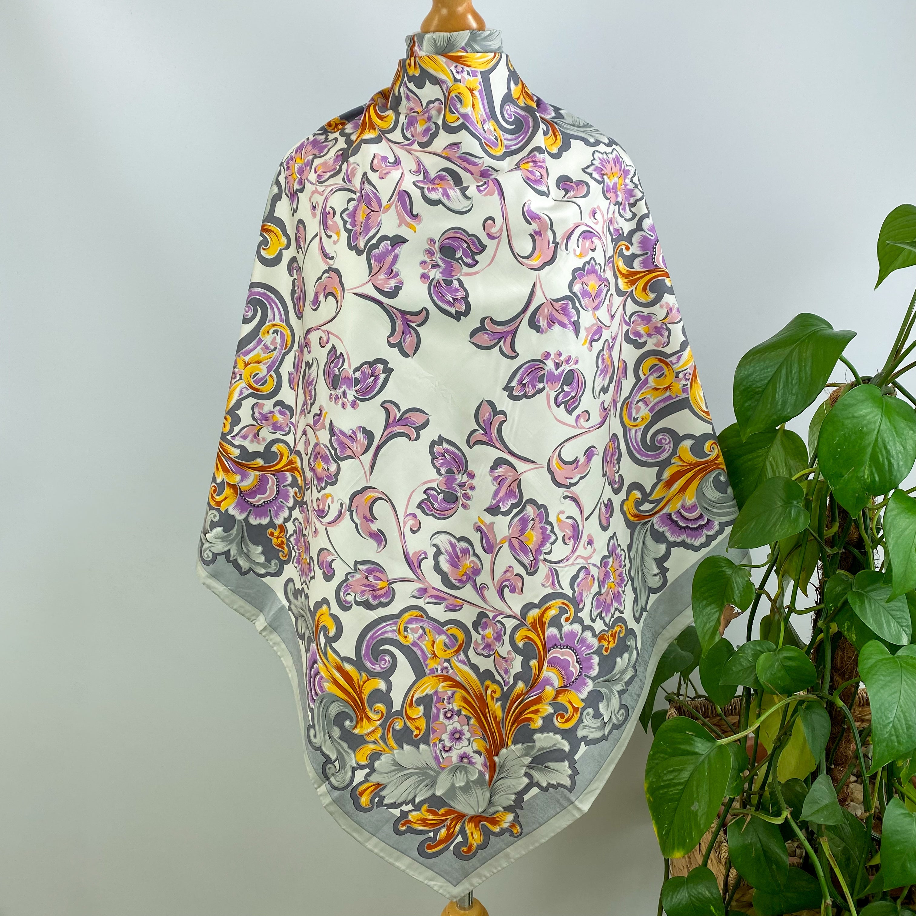 Brand New Jim Thompson Floral Silk Scarf