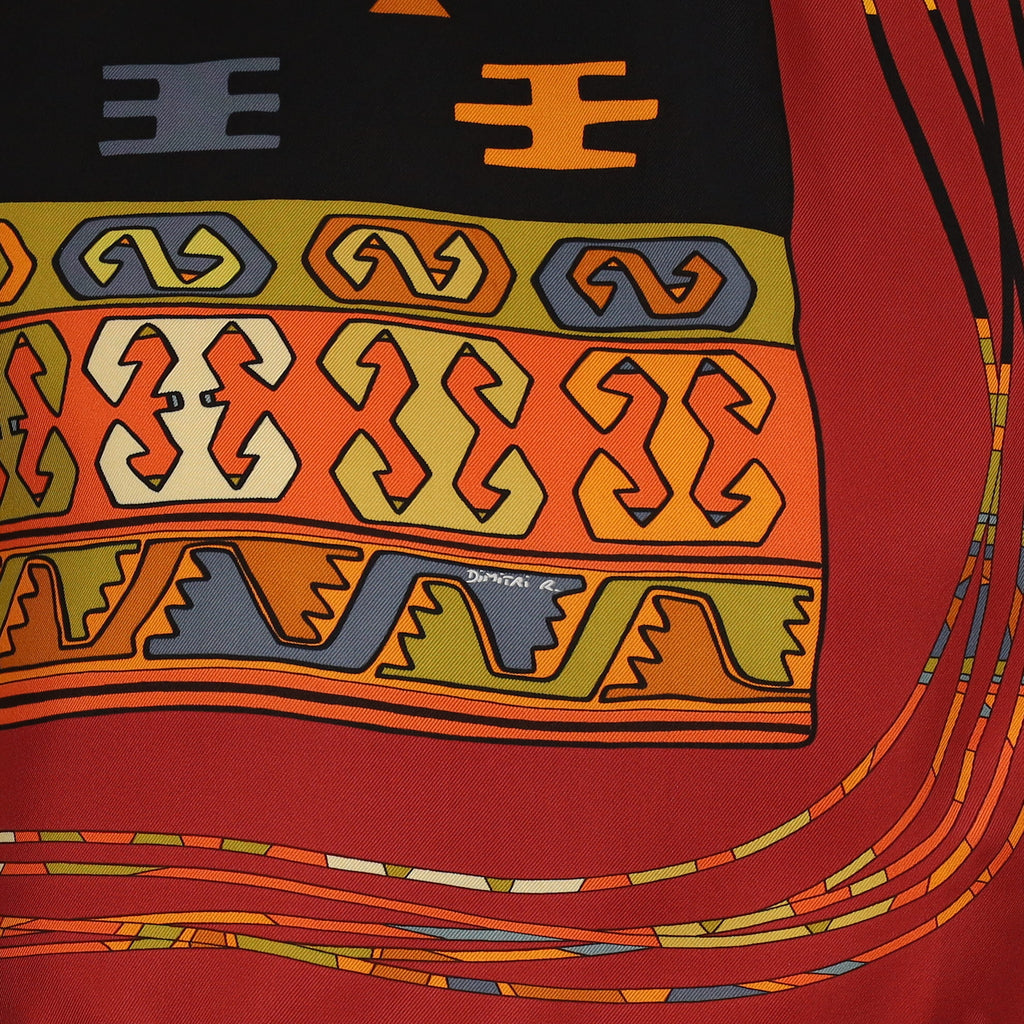 Hermès Kilim Silk Scarf