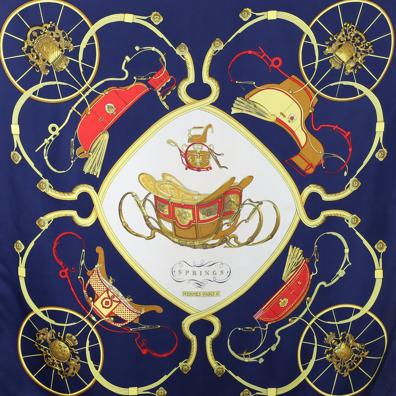 Hermès Springs Silk Scarf
