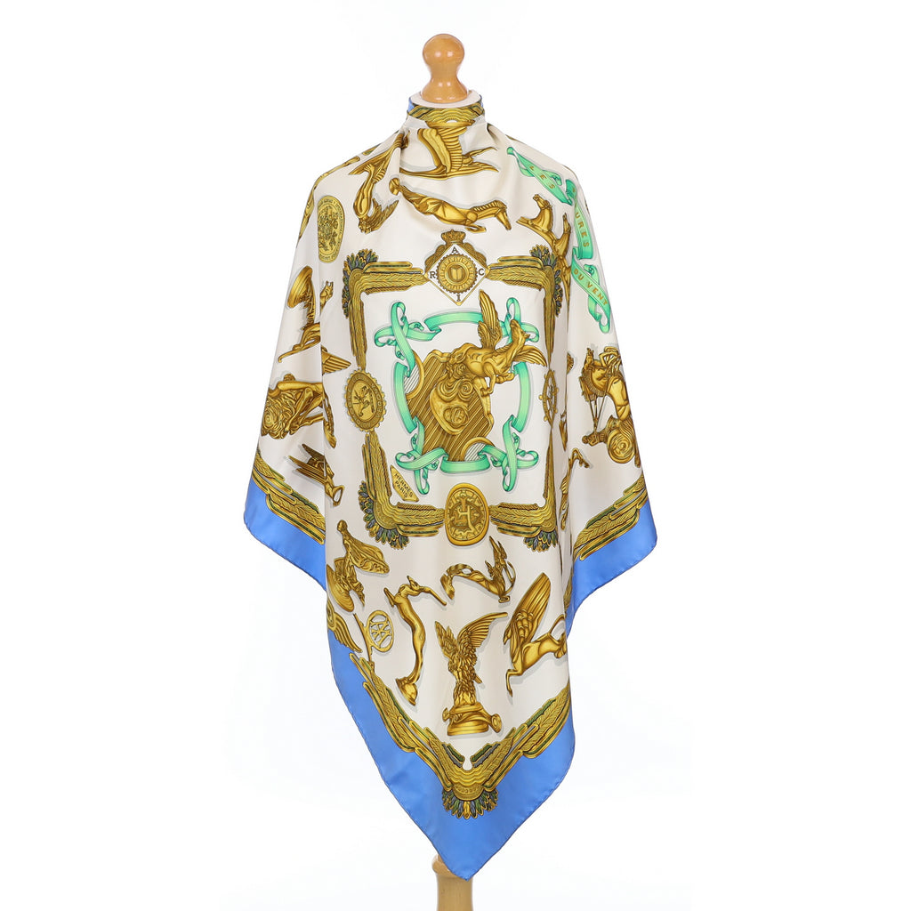 Hermès Les Parures du Vent Silk Scarf