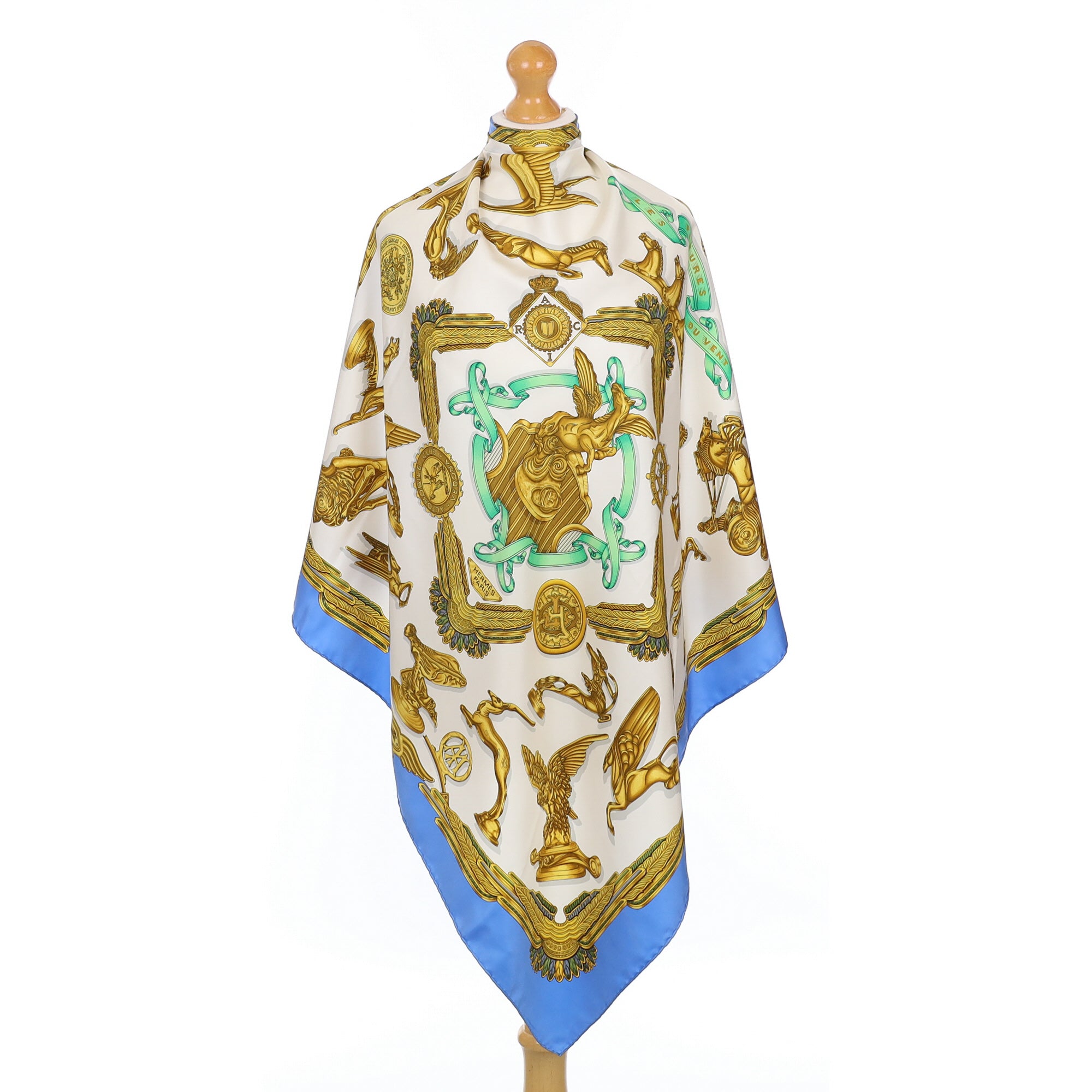 Hermès Les Parures du Vent Silk Scarf