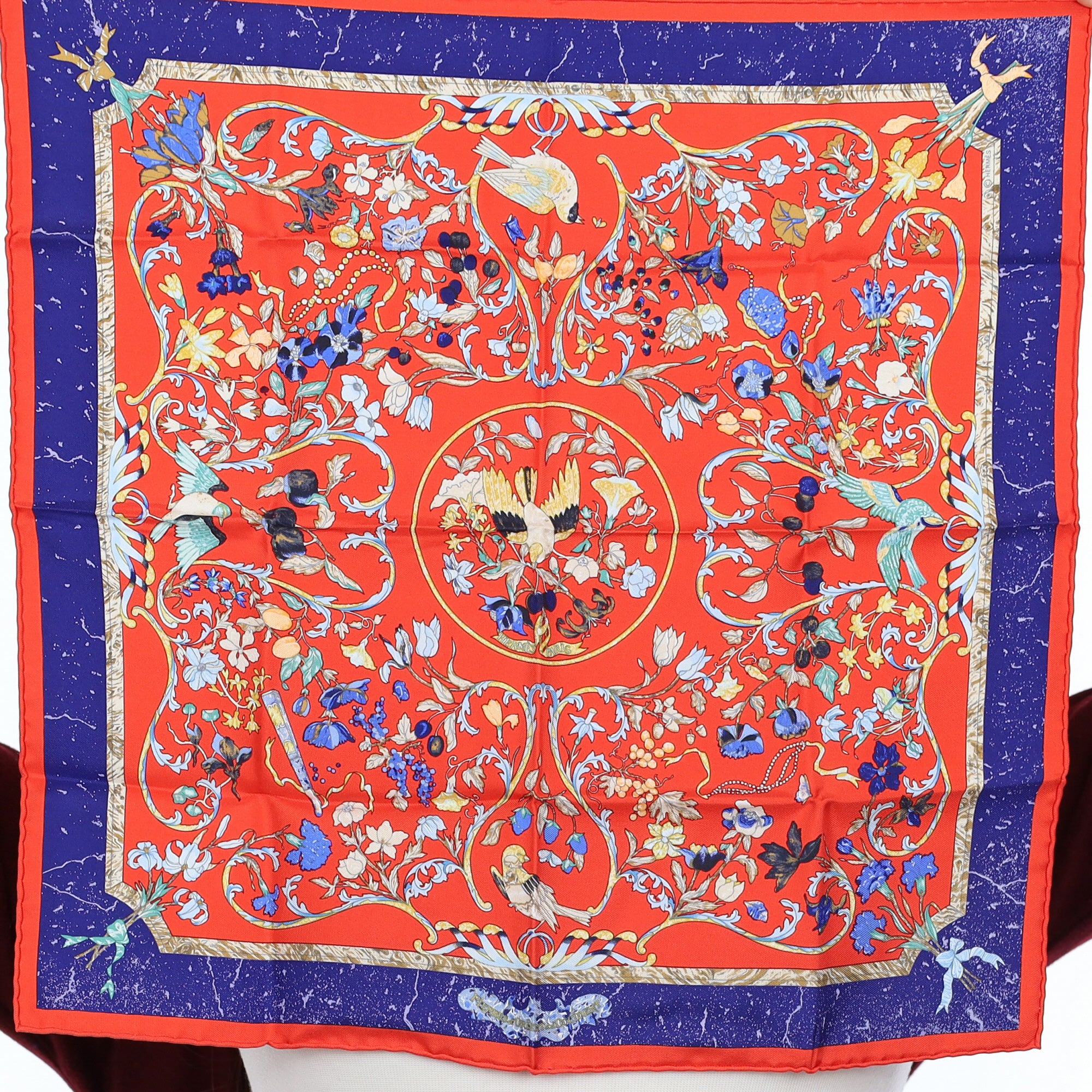 Brand New Boxed Hermès Pierres D’orient et D’Occident Nano Silk Scarf