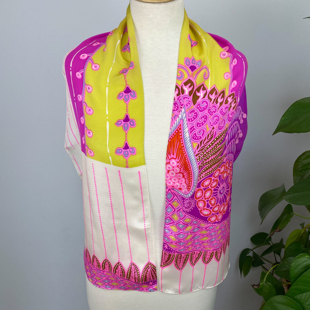 Echo Long Modern Silk Scarf