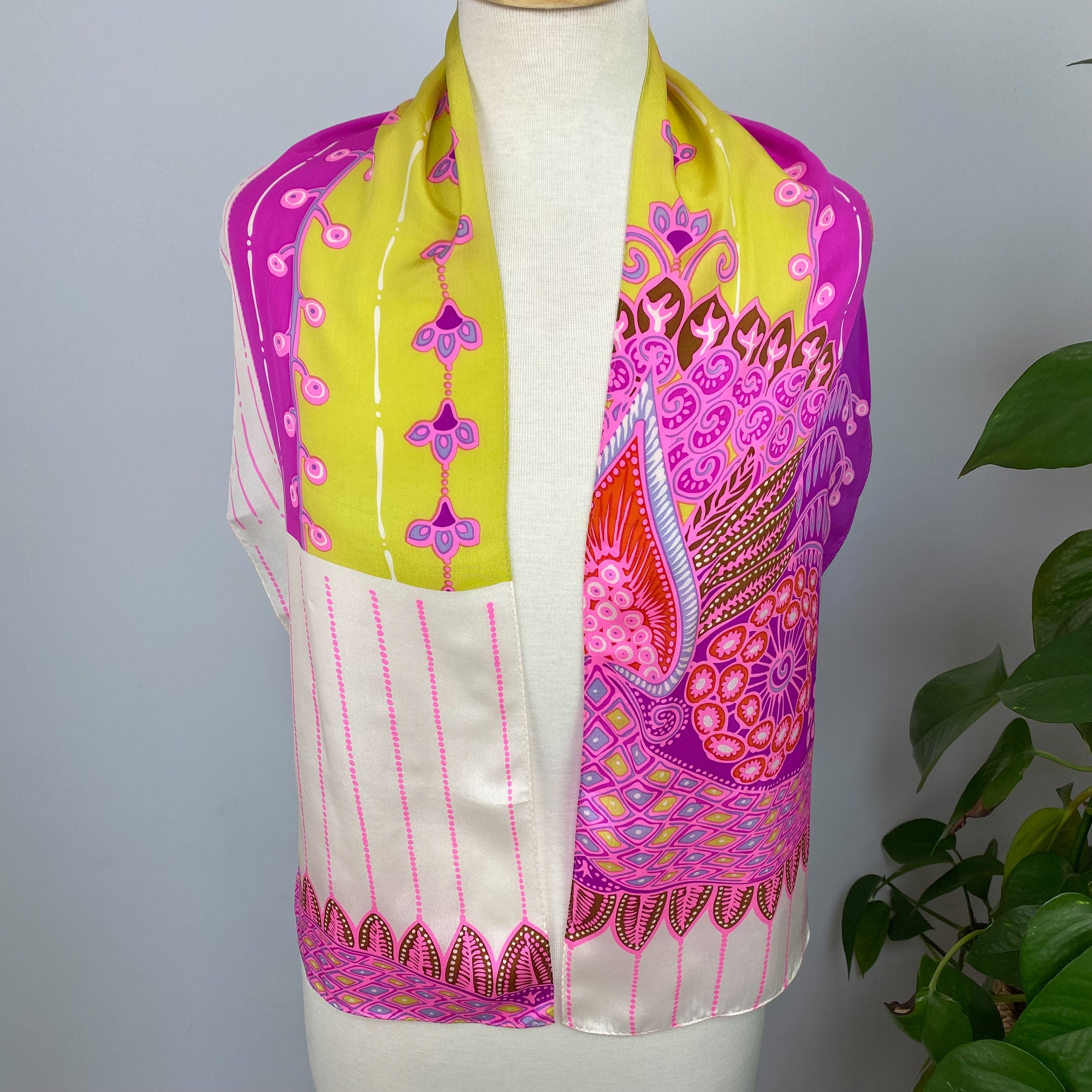 Echo Long Modern Silk Scarf