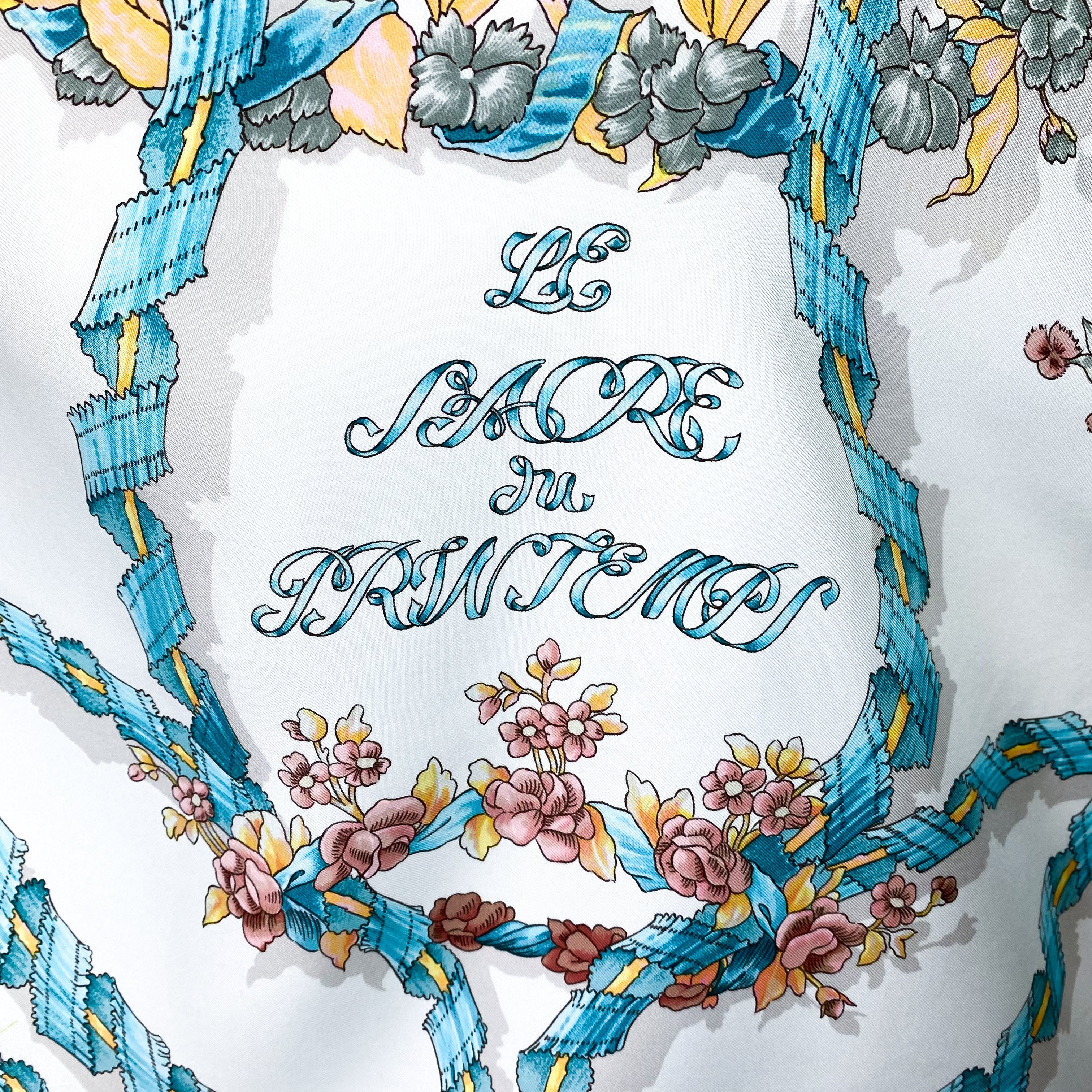 Boxed Hermes Le Sacre du Printemps Vintage Silk Scarf
