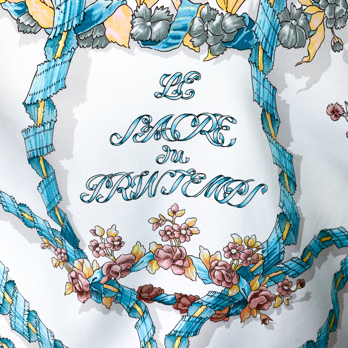 Boxed Hermes Le Sacre du Printemps Vintage Silk Scarf