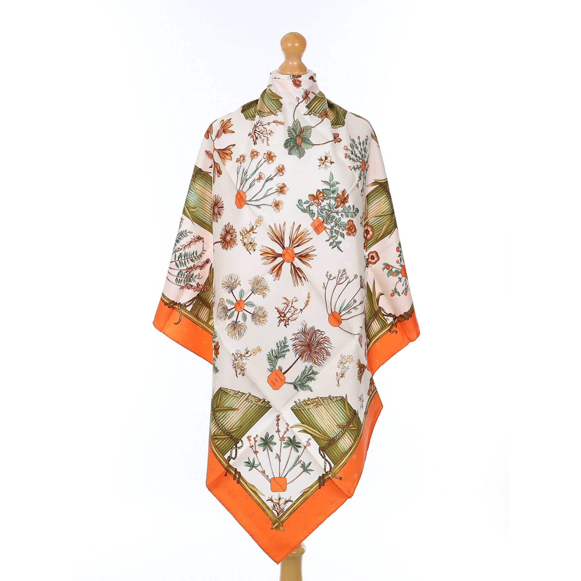 Brand New Boxed Hermès Herbier de Gavarnie Silk Scarf