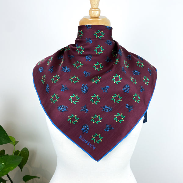 Brand New William & Son Cartridge Silk Hankerchief